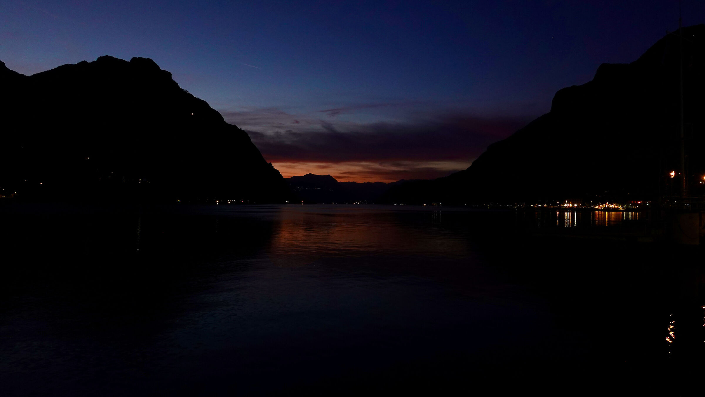 Tramonto di Pasquetta sul lago di Lecco 2