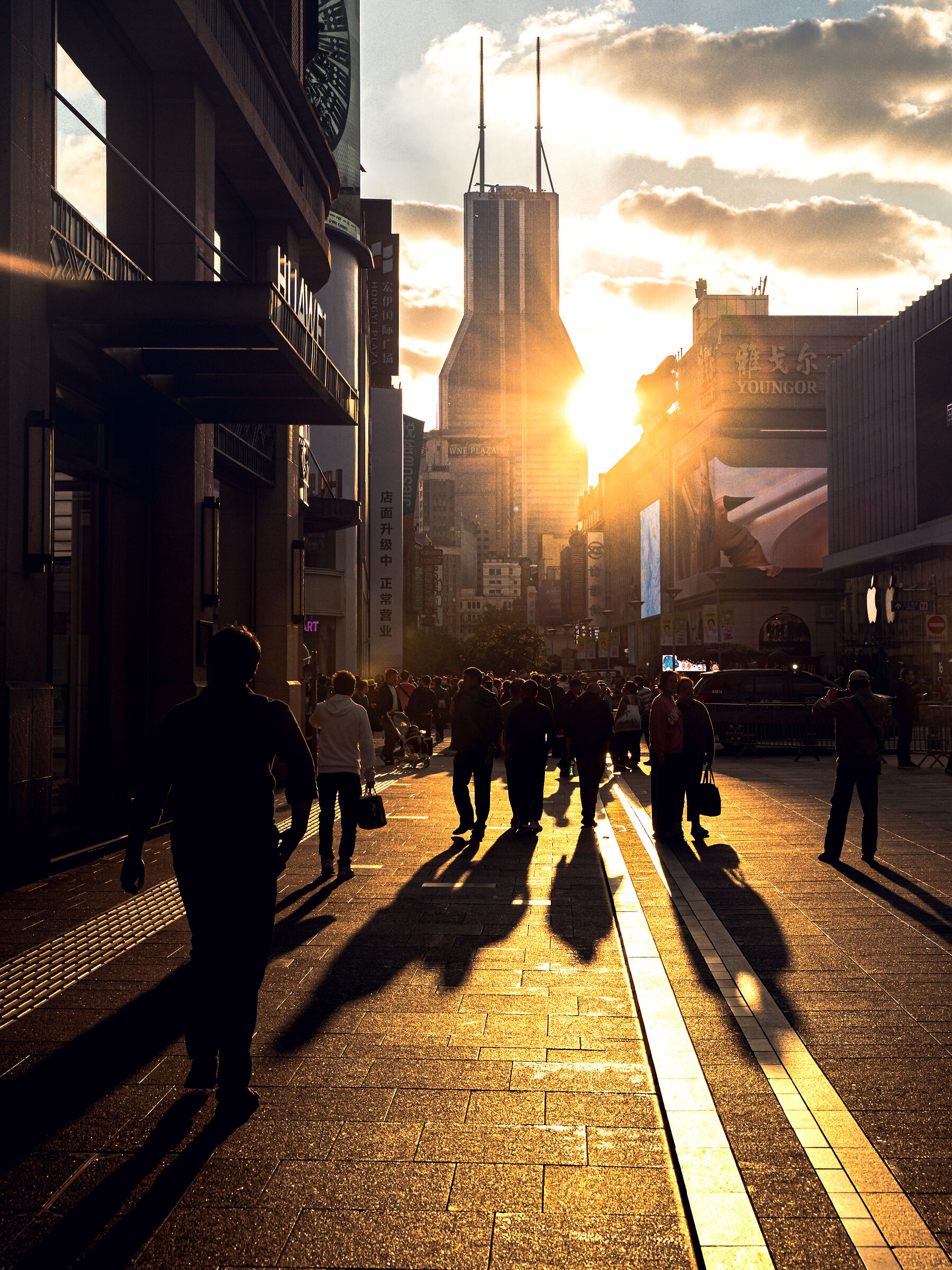 Shanghai Street Sunset