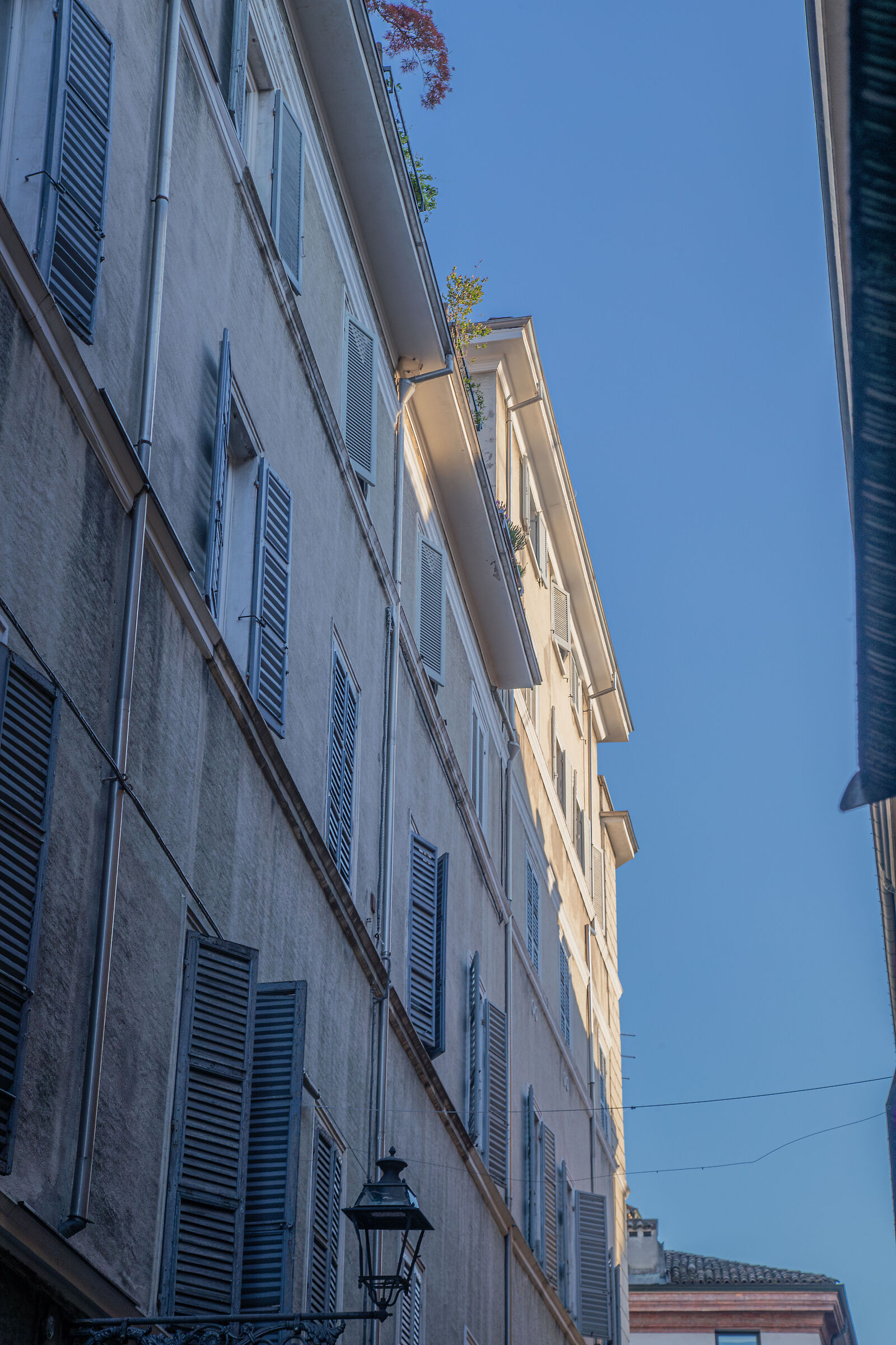 Among the narrow streets