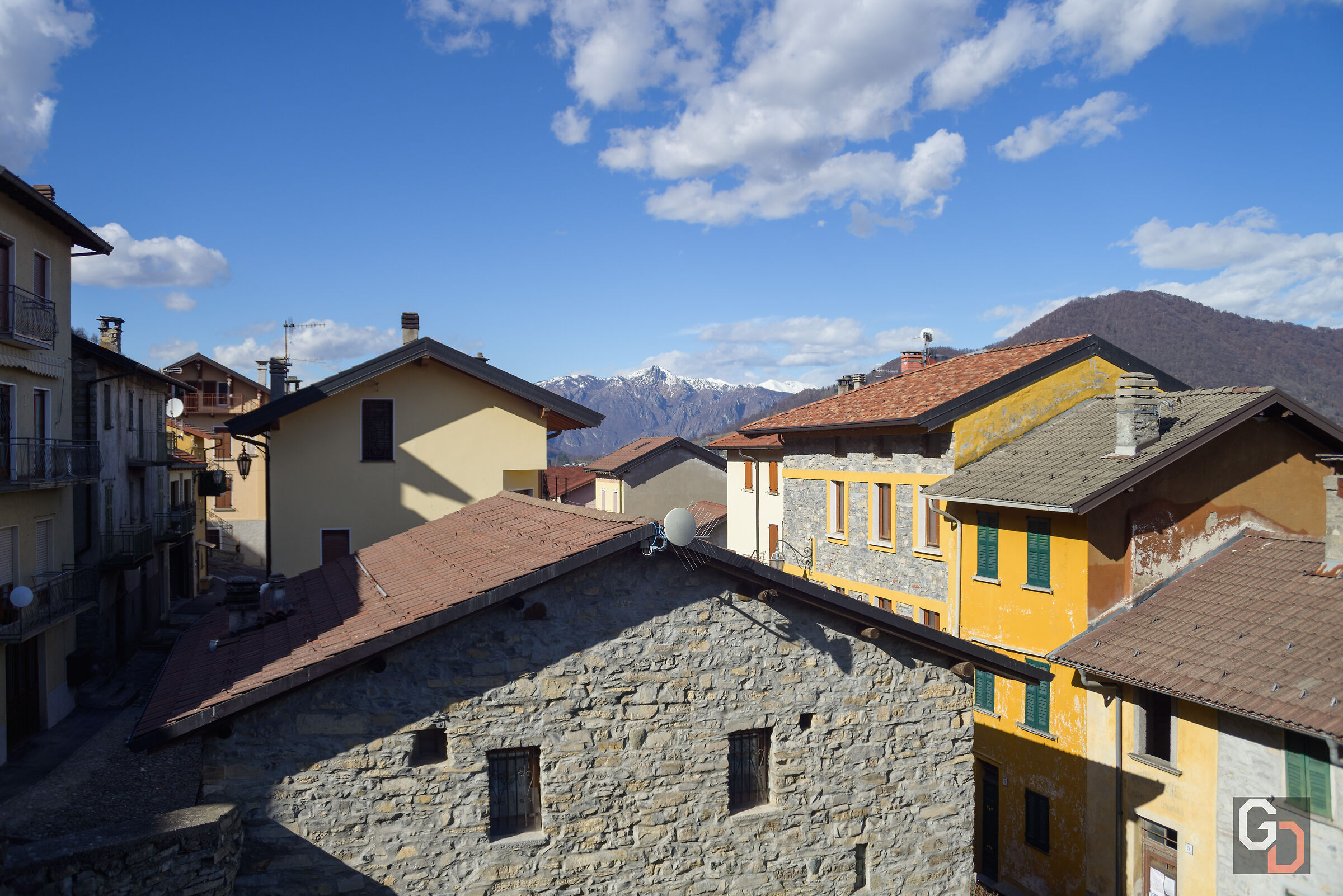 The roofs of the village