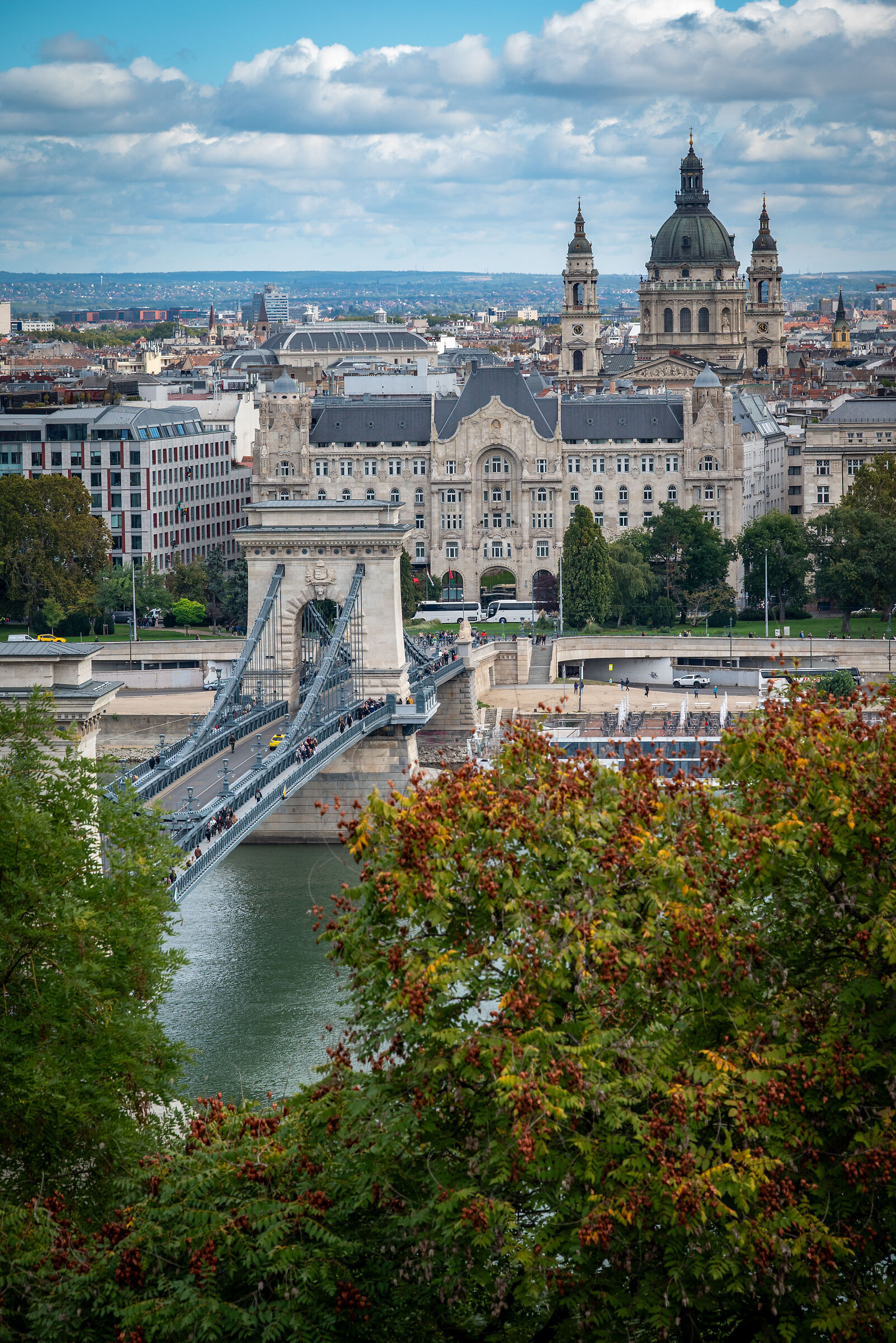 Chain Bridge and St. Stephen's Basilica