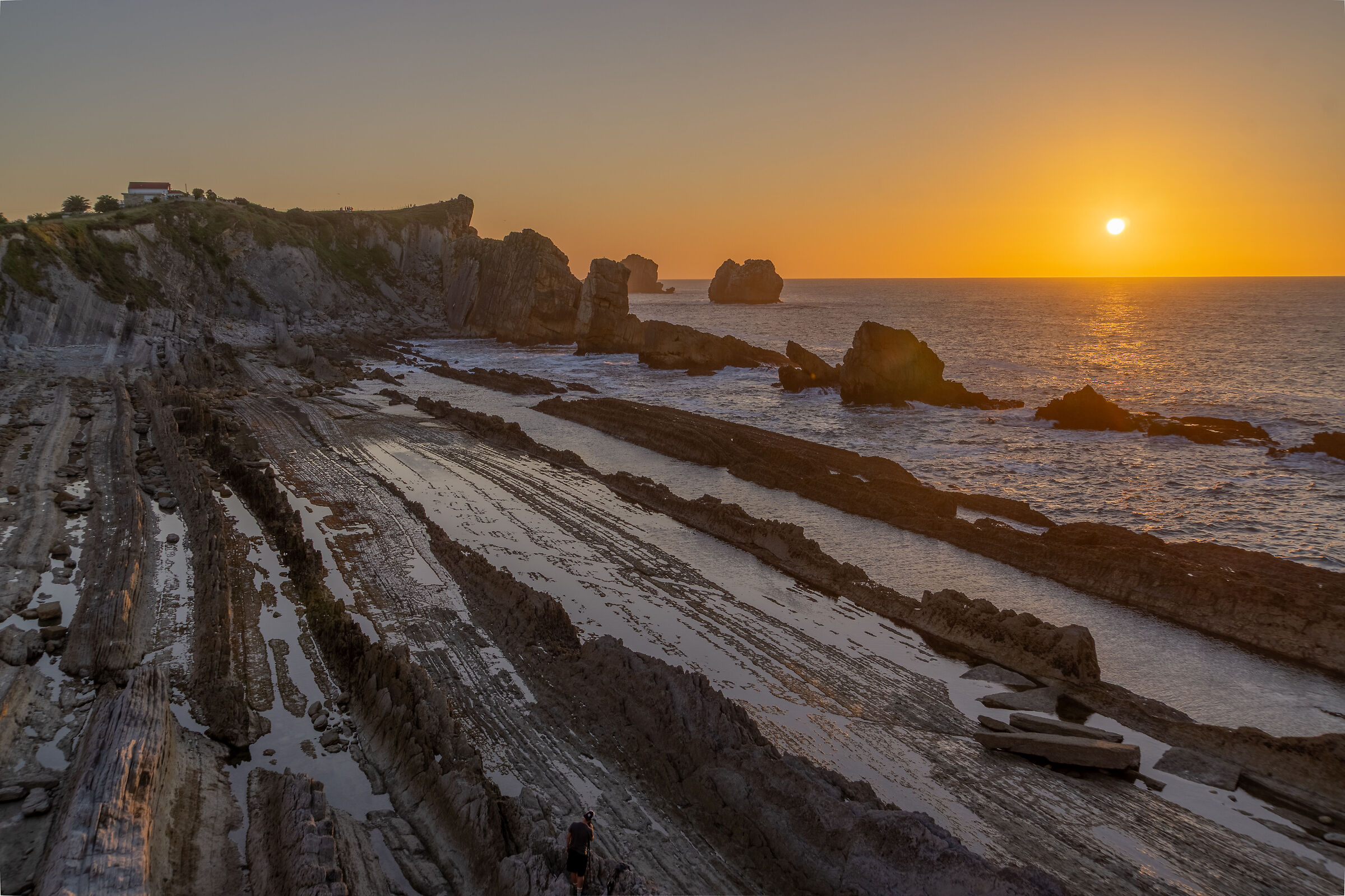 Playa de Arnia Tramonto