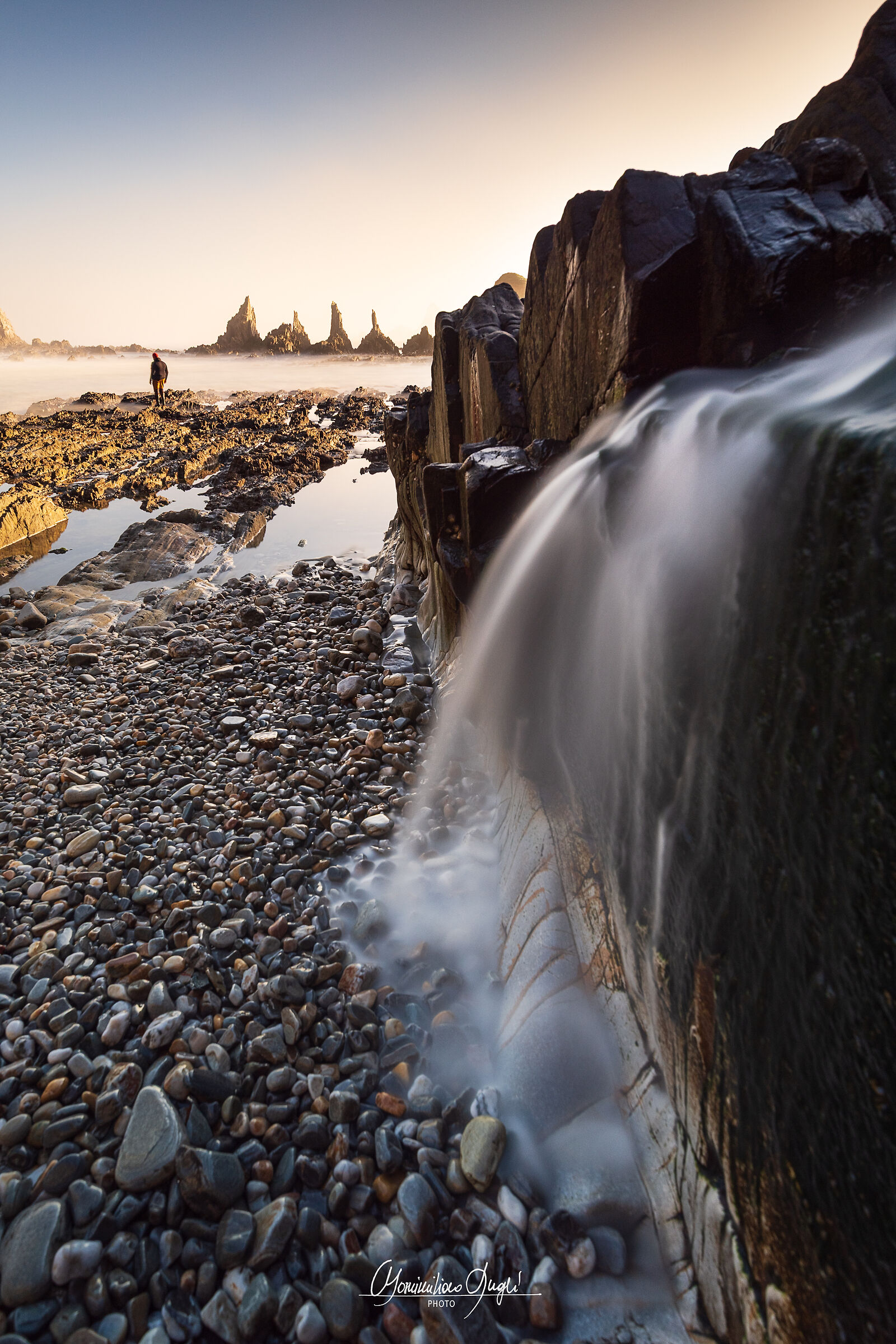 On the edge of the sea