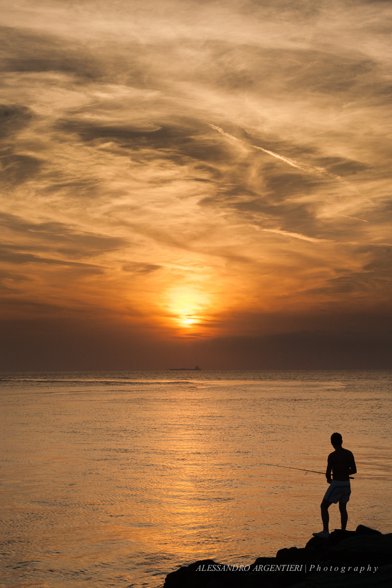 Il pescatore al tramonto