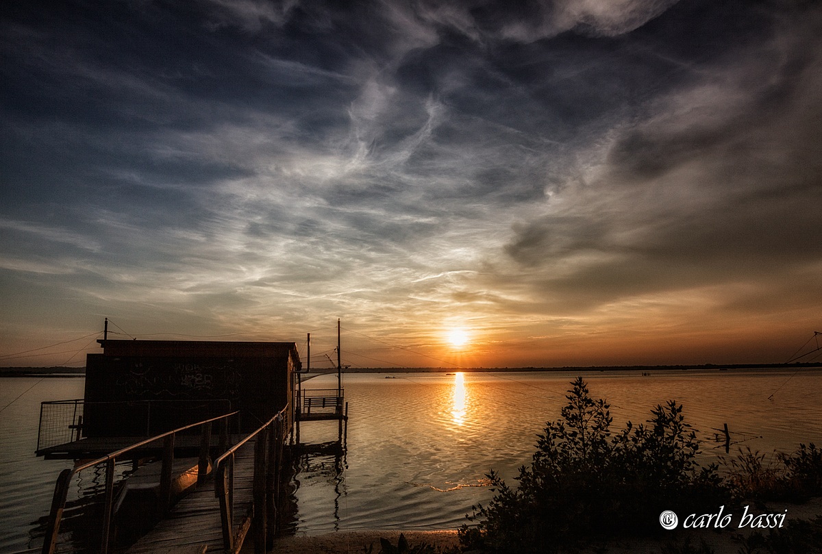 tramonto in laguna