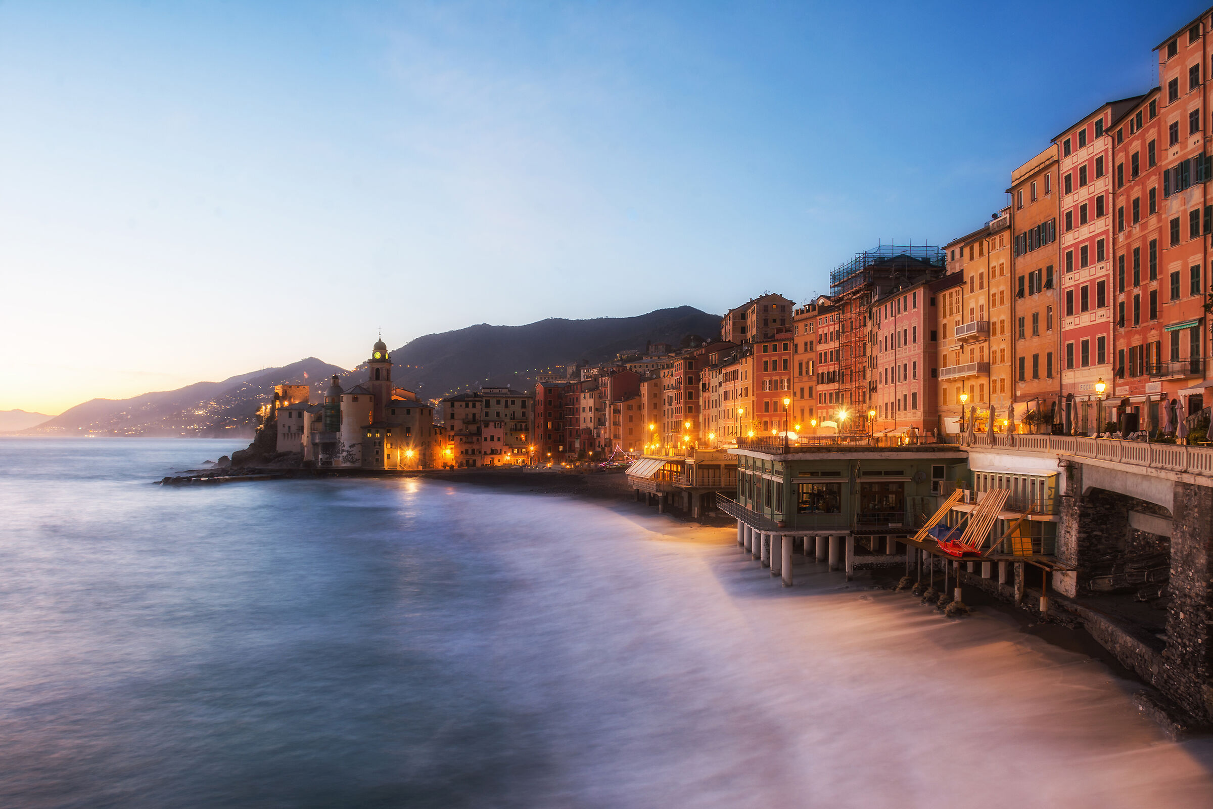 The blue hour of Camogli