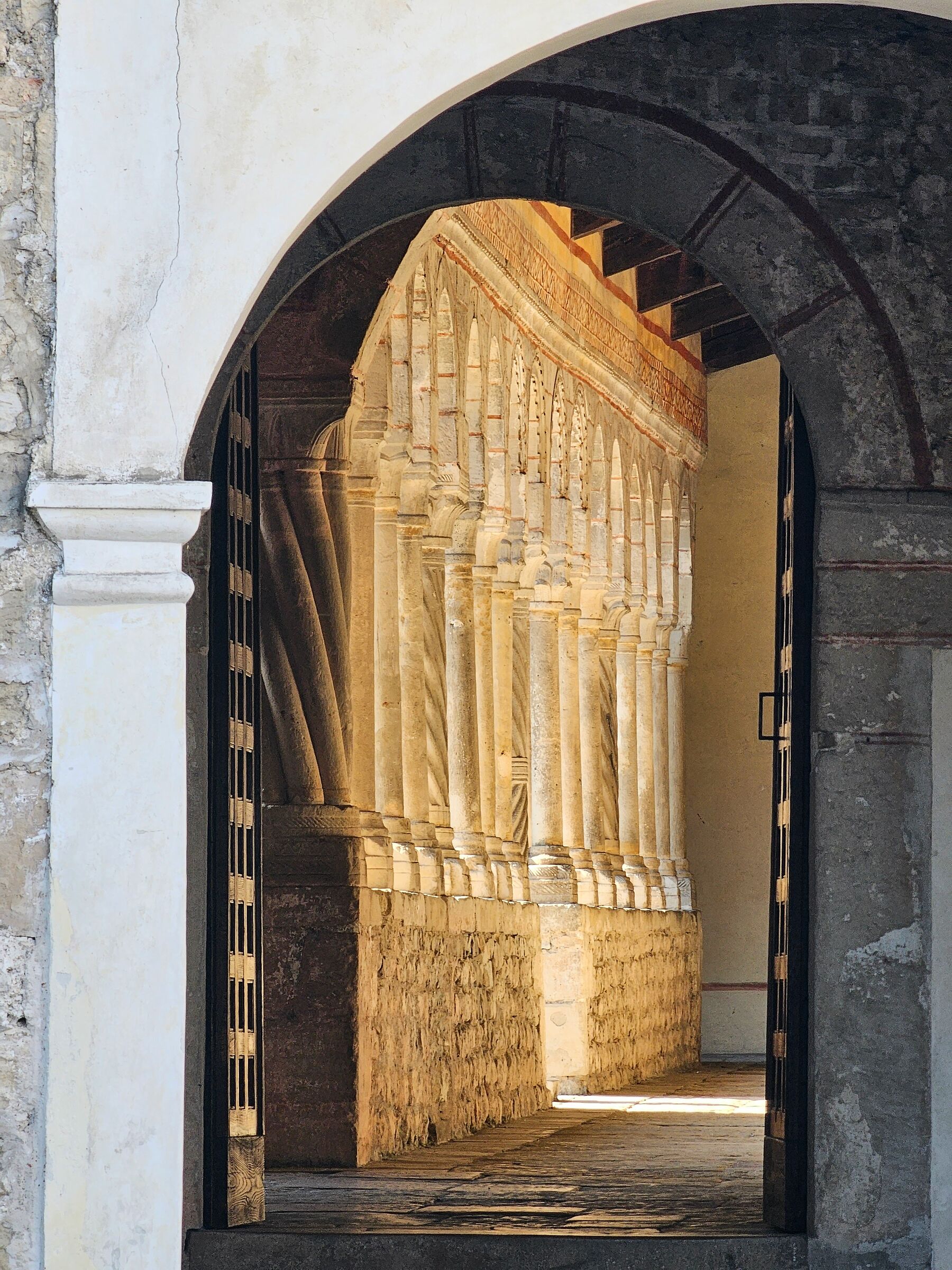 Columns in the sun