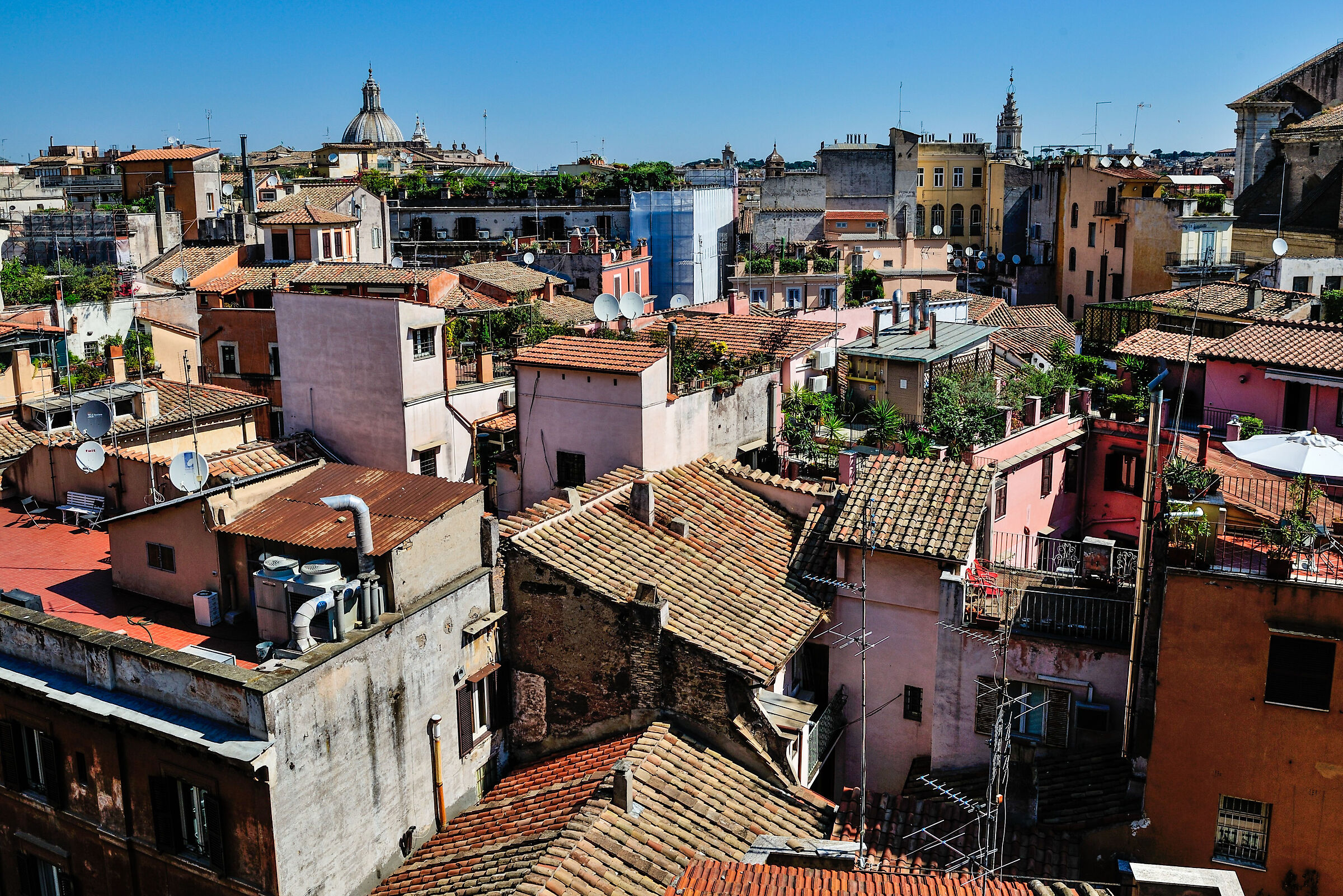 Rome- The rooftops around Campo dè Fiori