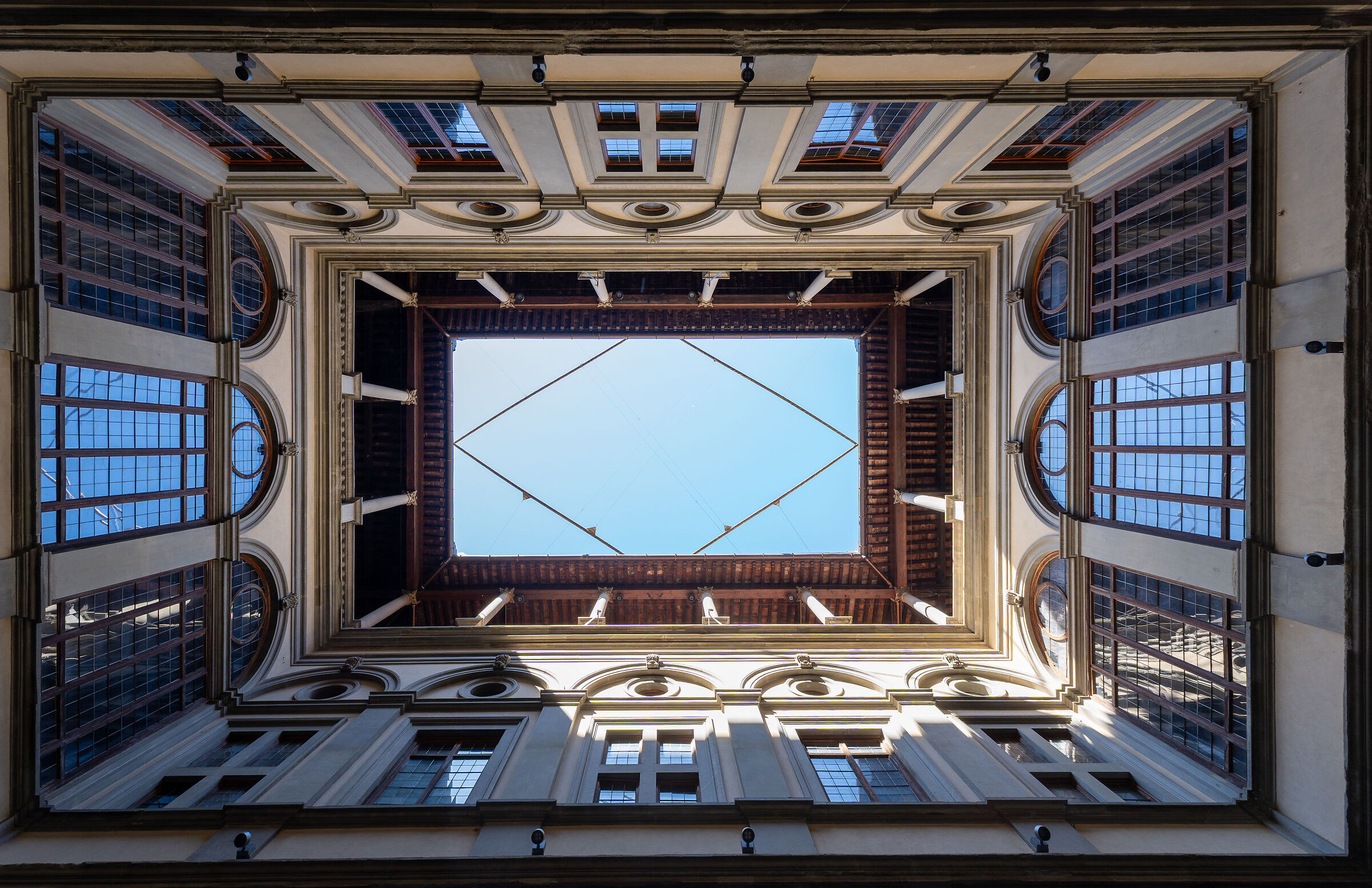 Il cortile di palazzo Strozzi