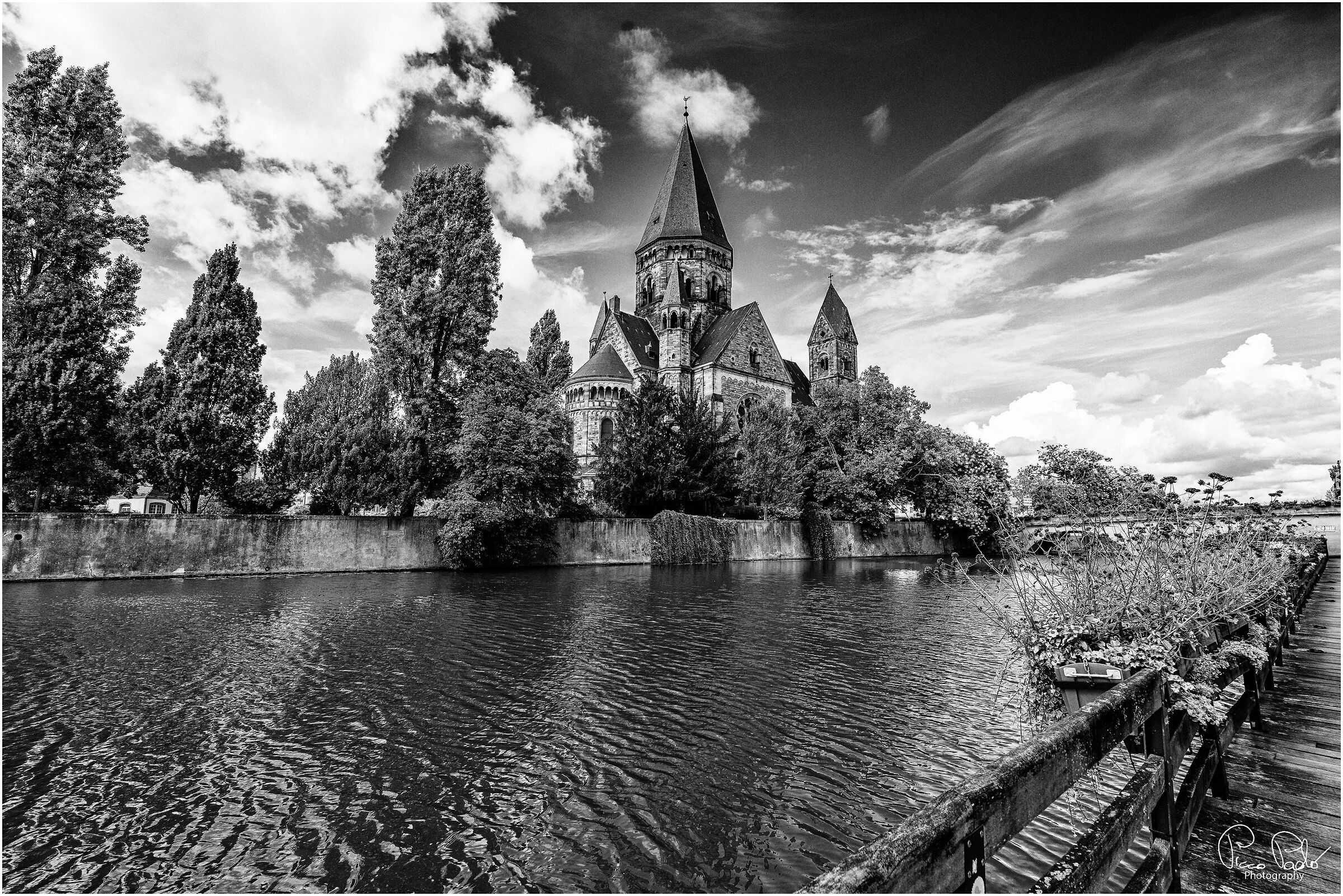 Metz, isola Petit-Saulcy e Temple Neuf