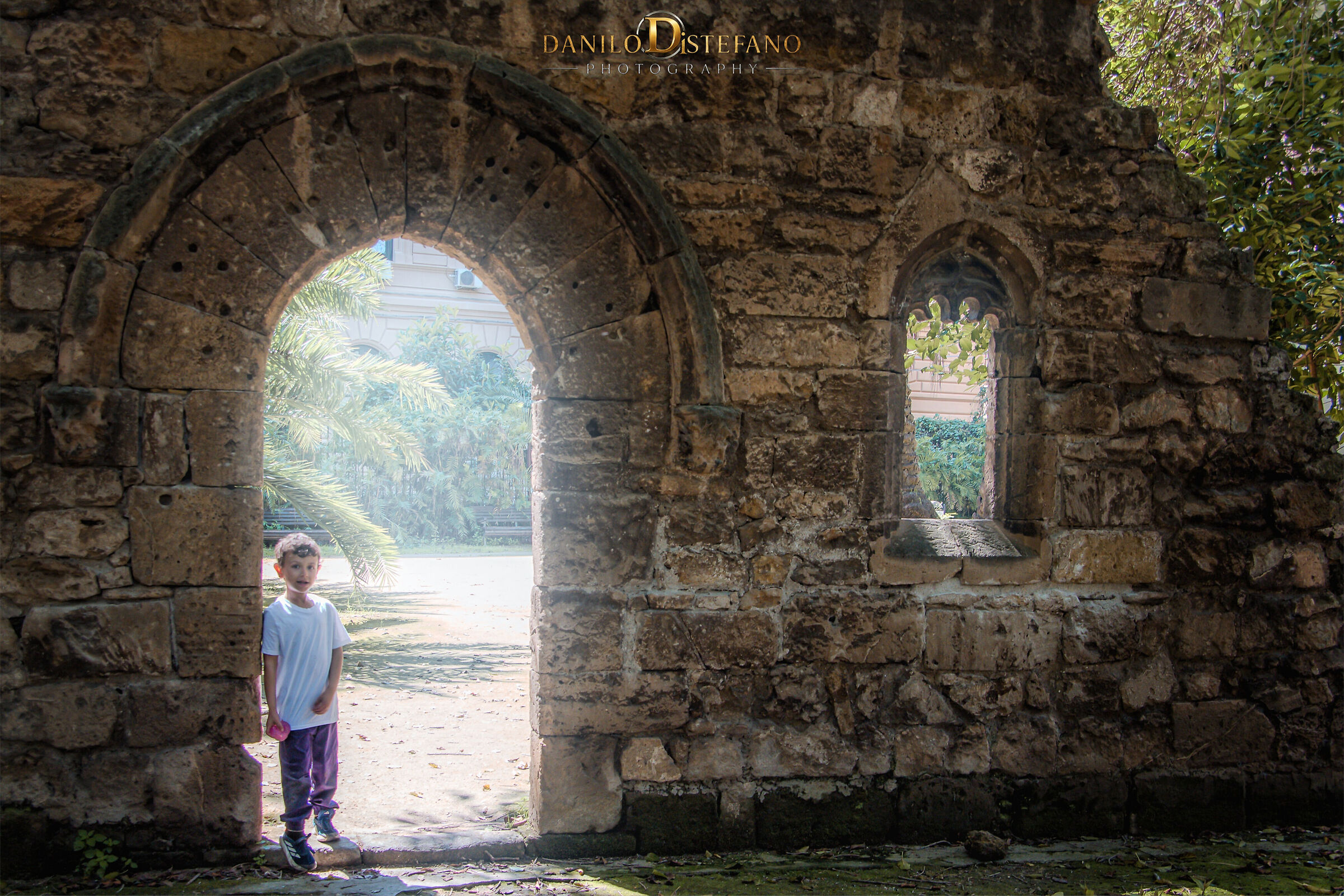 Among the ruins