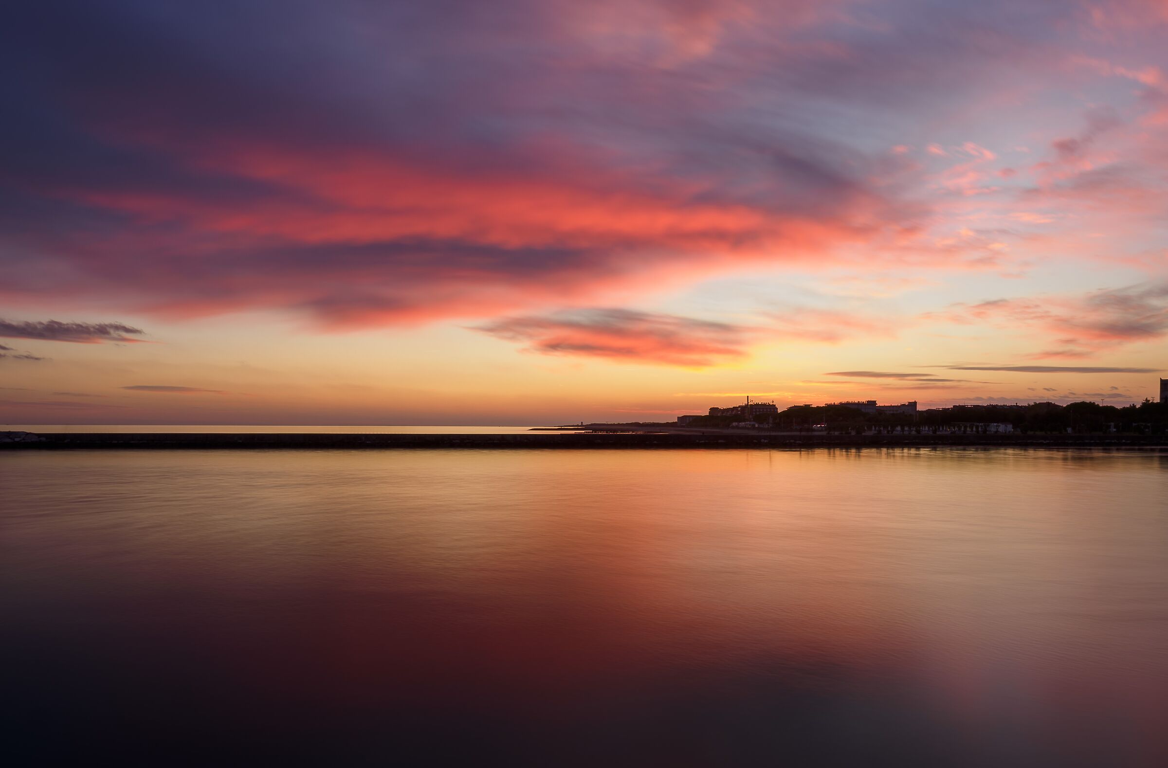 Tramonto sul molo