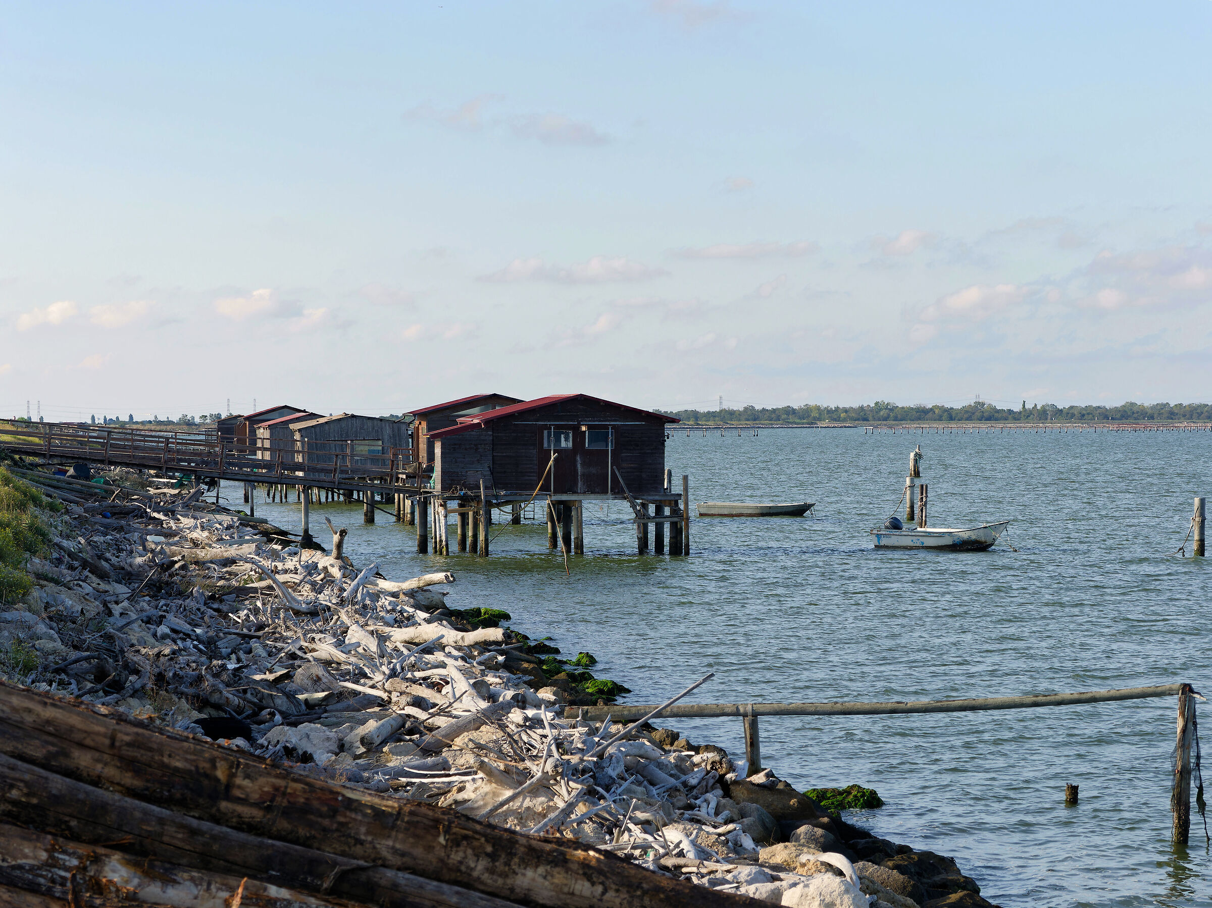 Sacca degli Scardovari - i capanni dei pescatori