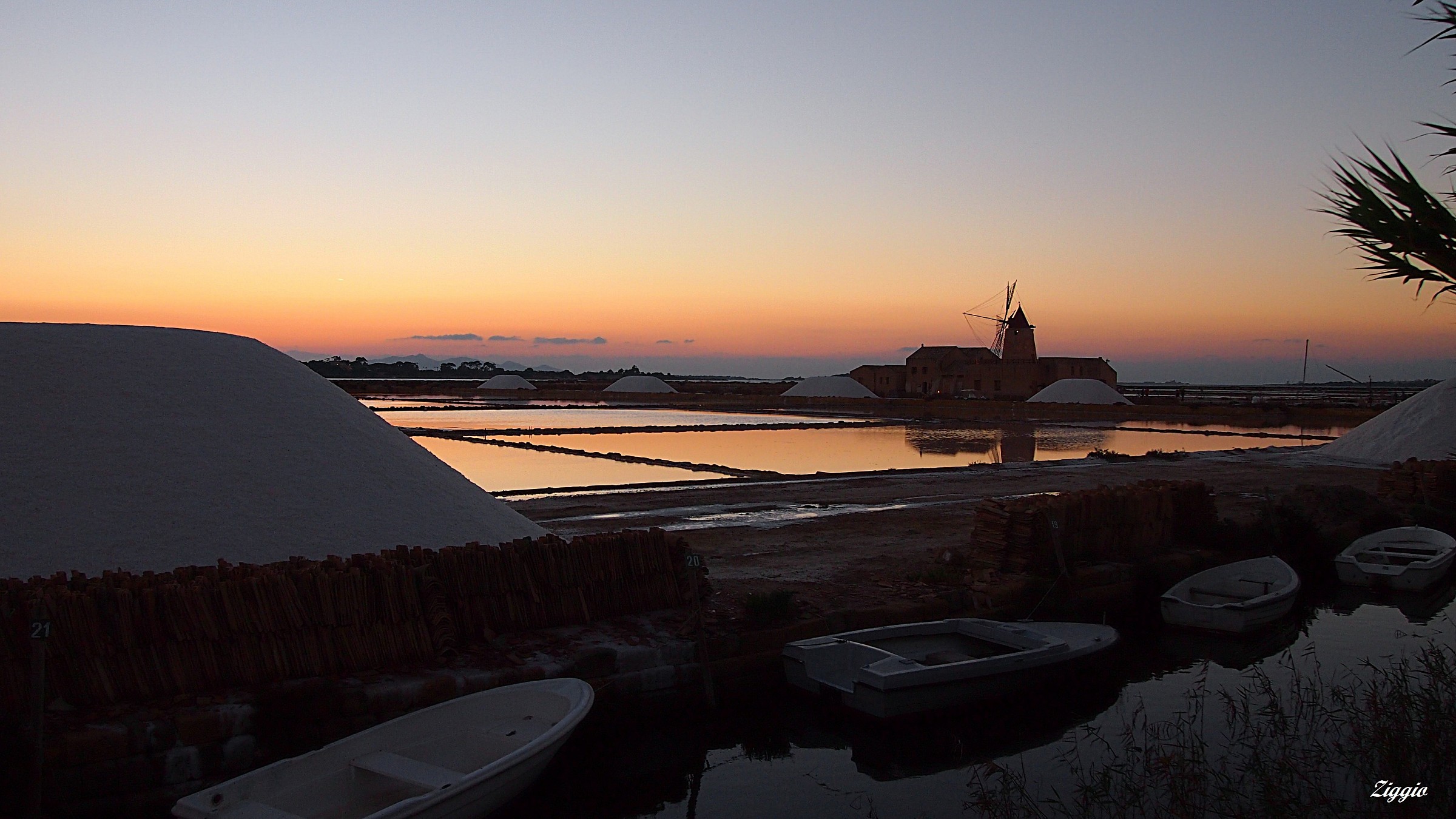 Tramonto sulle saline dello Stagnone / Mozia / Marsala