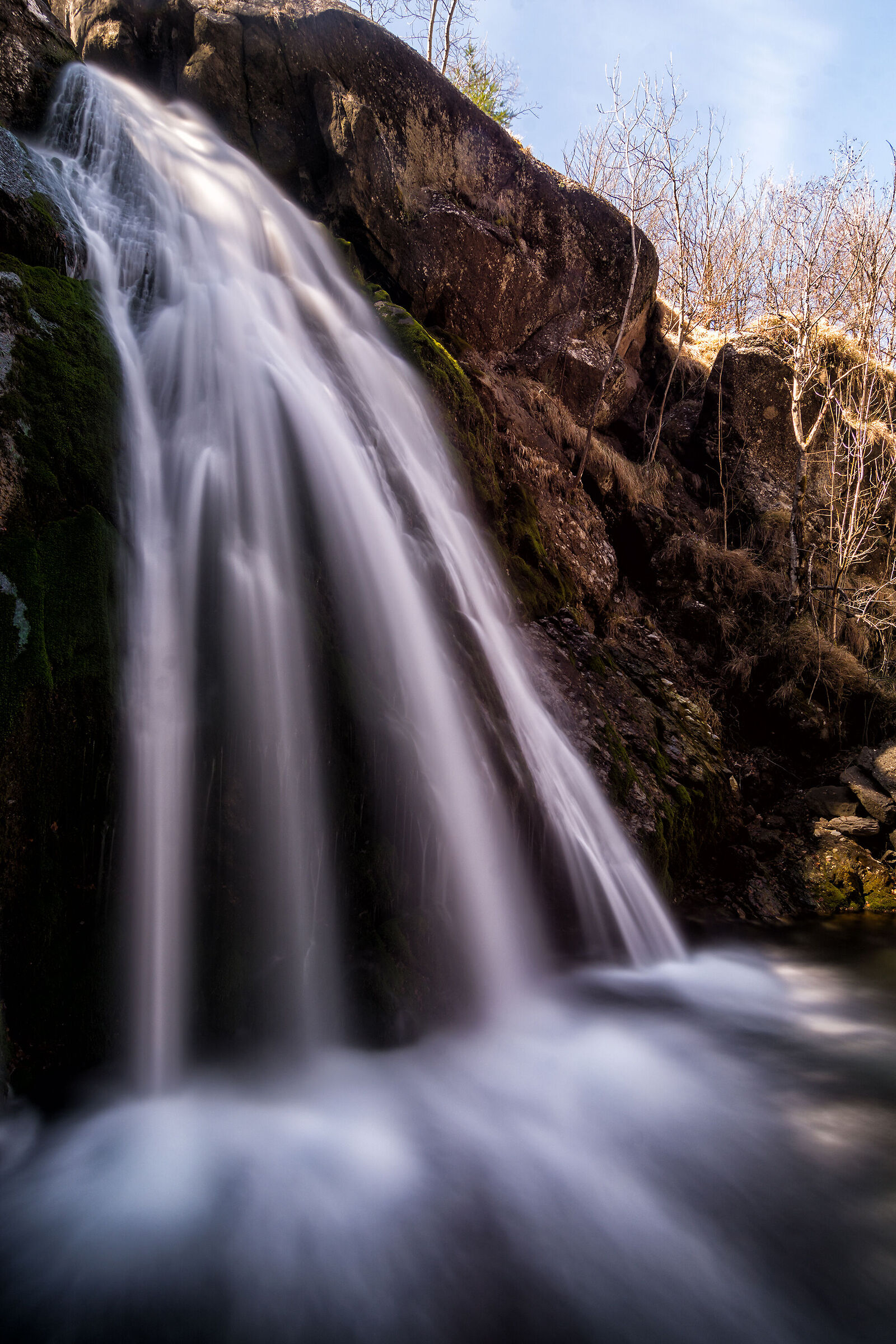 The beauty of the Ravezza waterfall