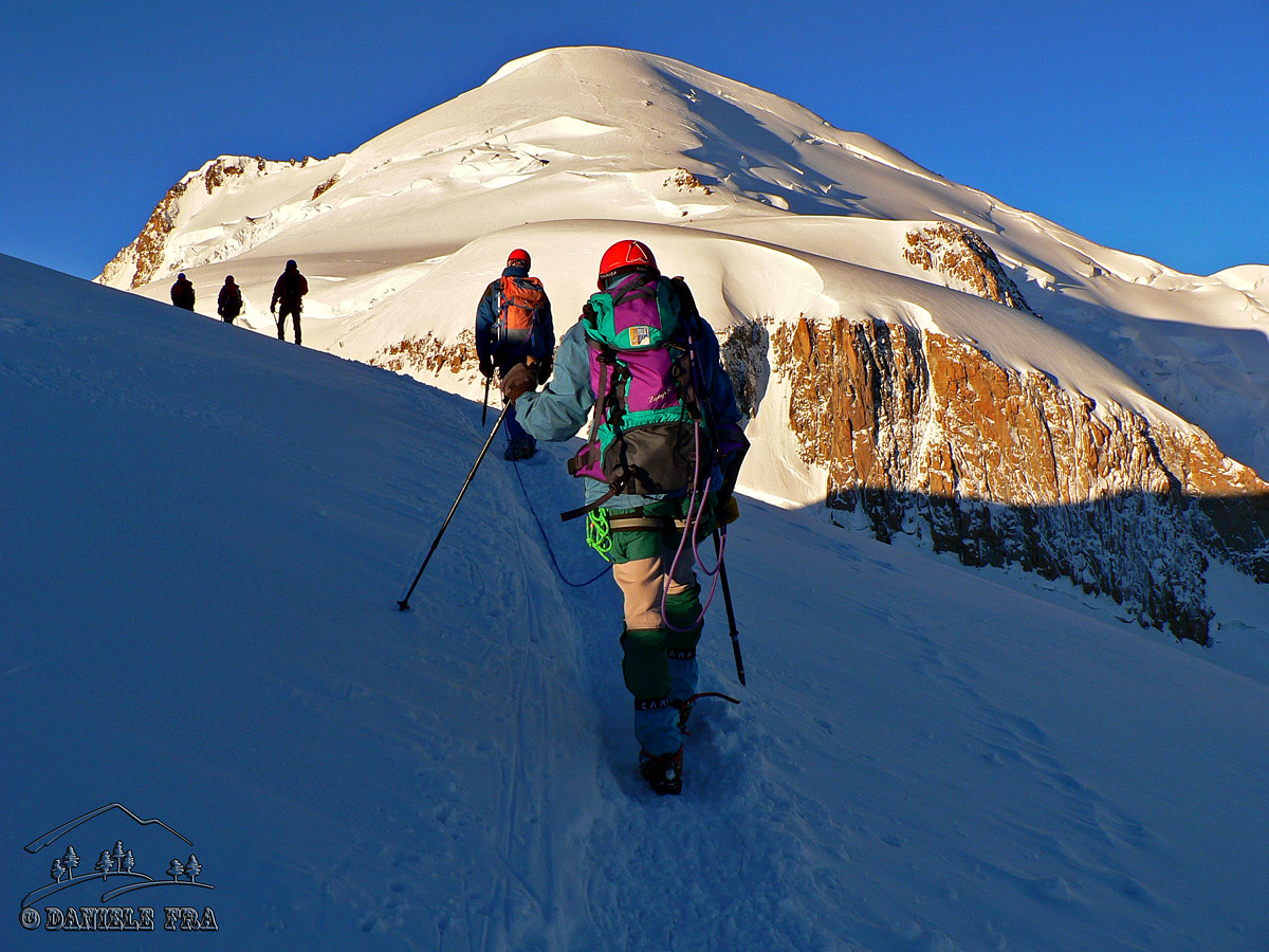 Towards Mont Blanc from the Mont Maudit