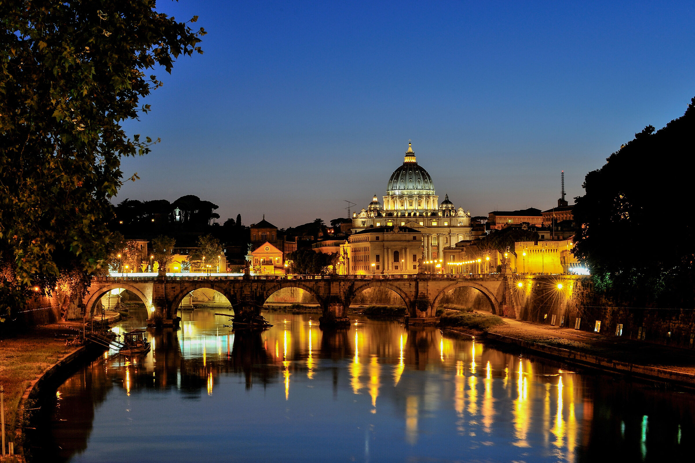 Rome-St. Peter's from Ponte Cavour