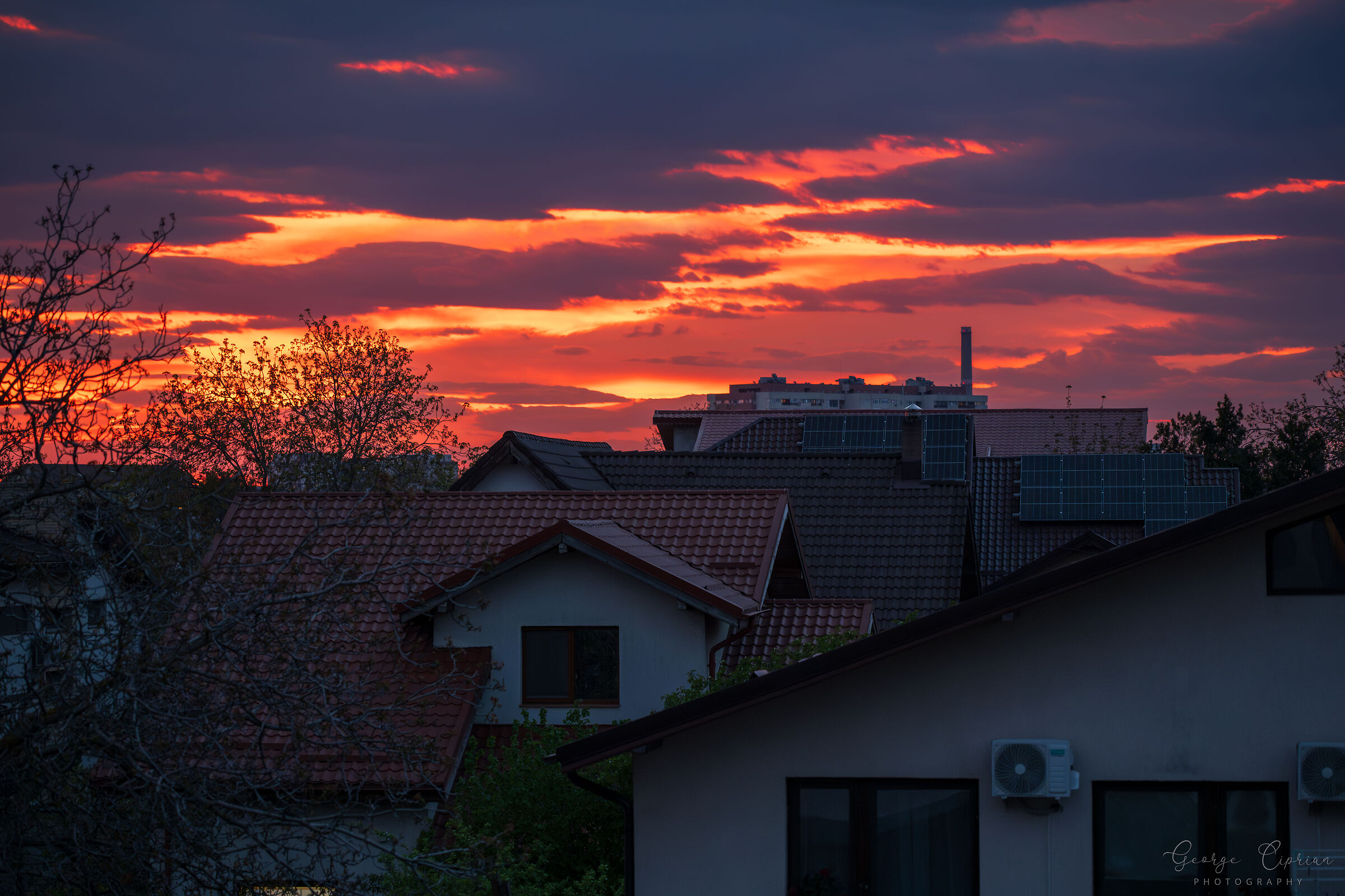April sunset
