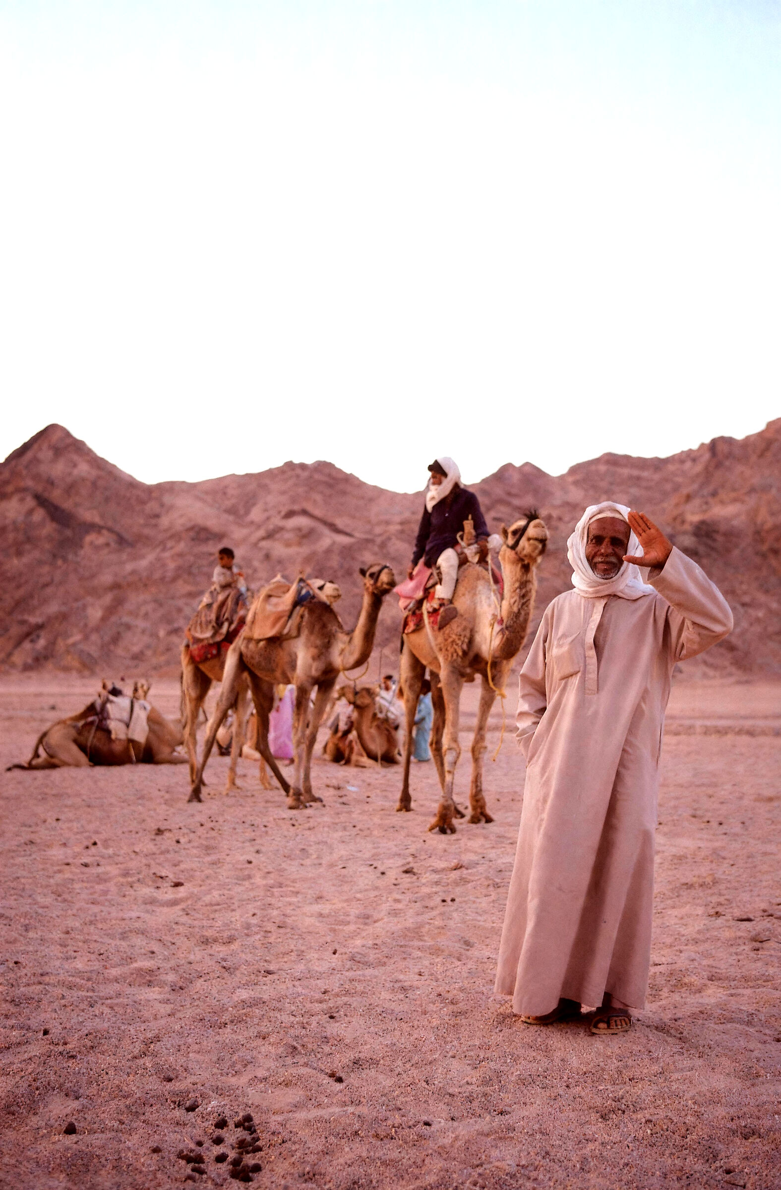 Greeting after camel ride