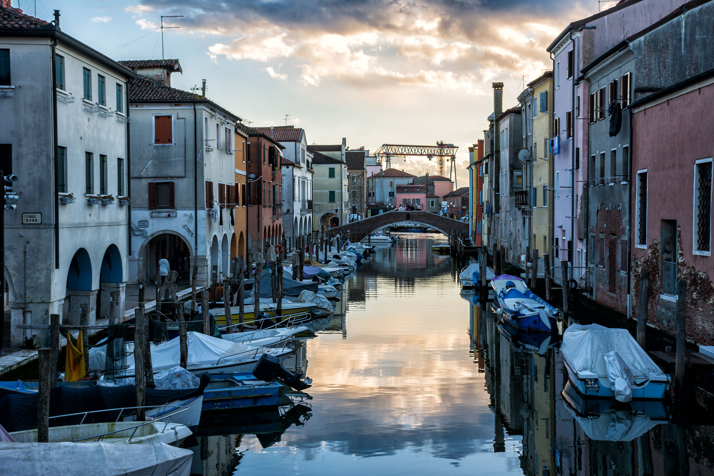 Chioggia towards the sunset