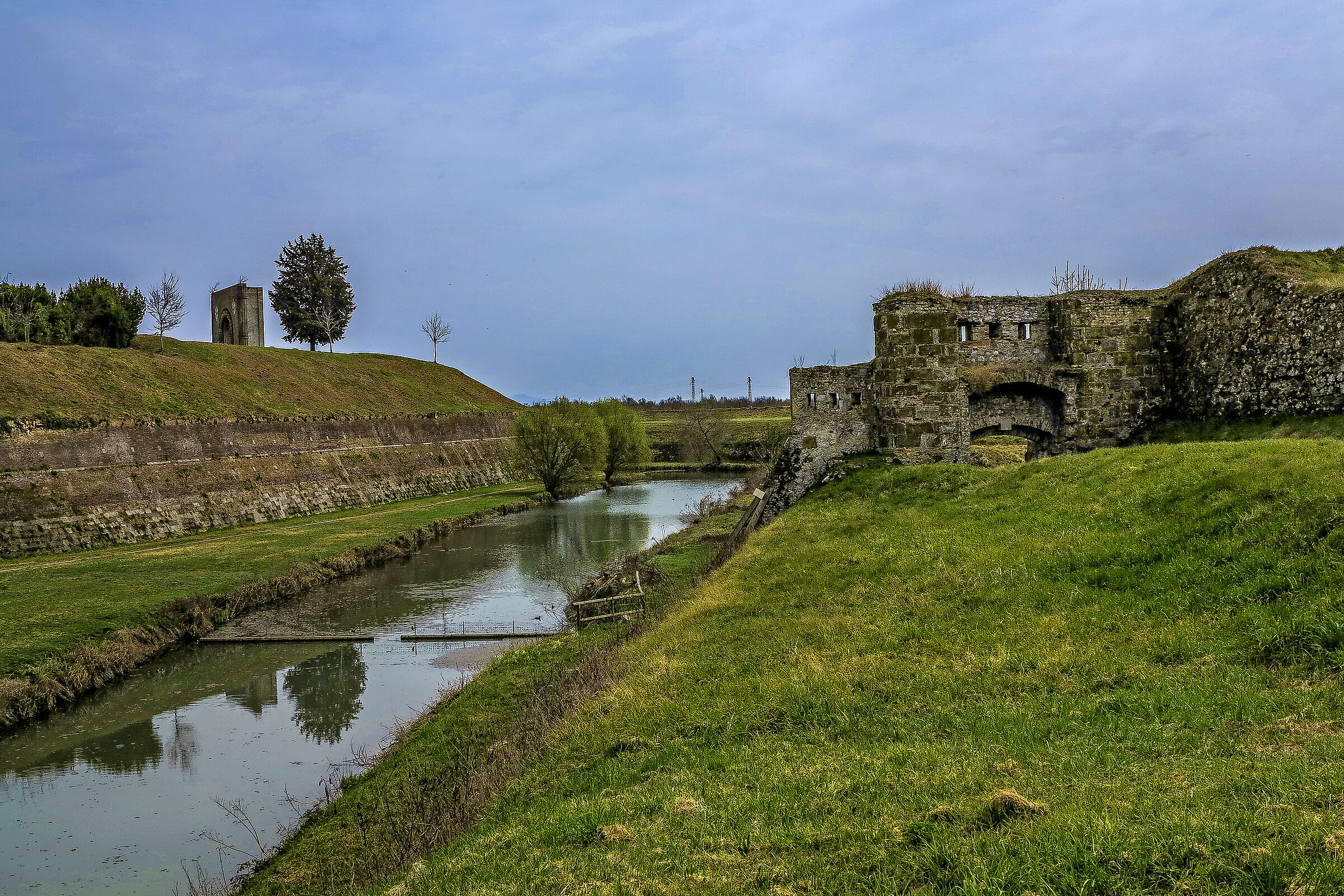 Moat of the fortress city of Palmanova