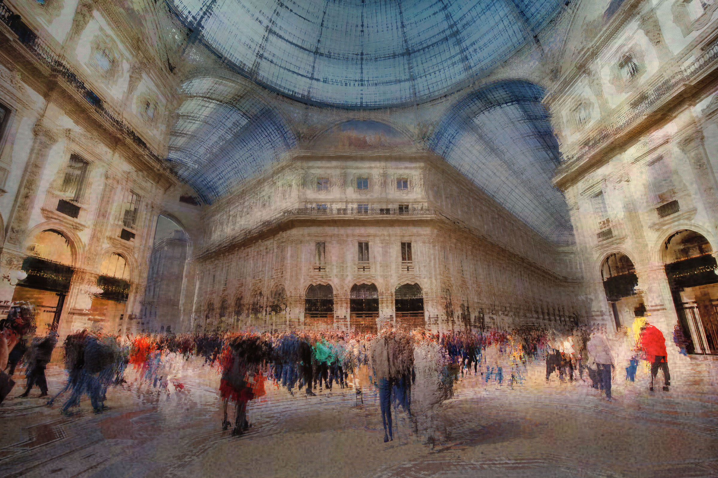 uno scatto sovrapposto più volte