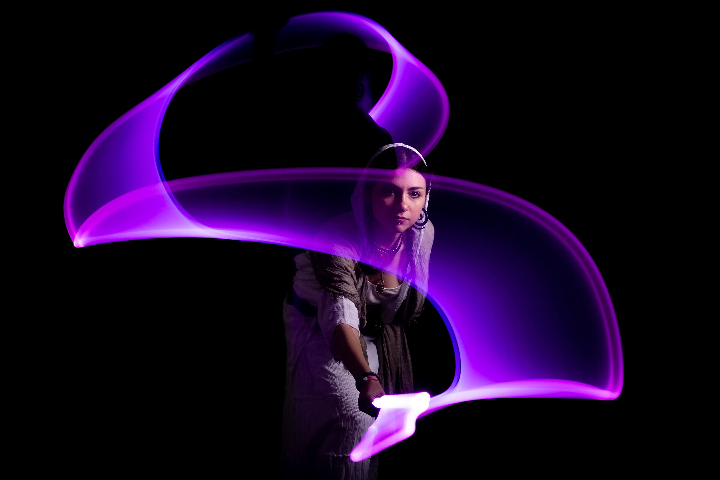 Giorgia lightpainting