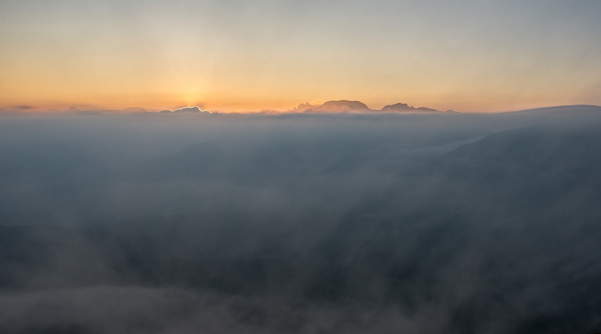Sunrise from the Corno Bianco (2316m)