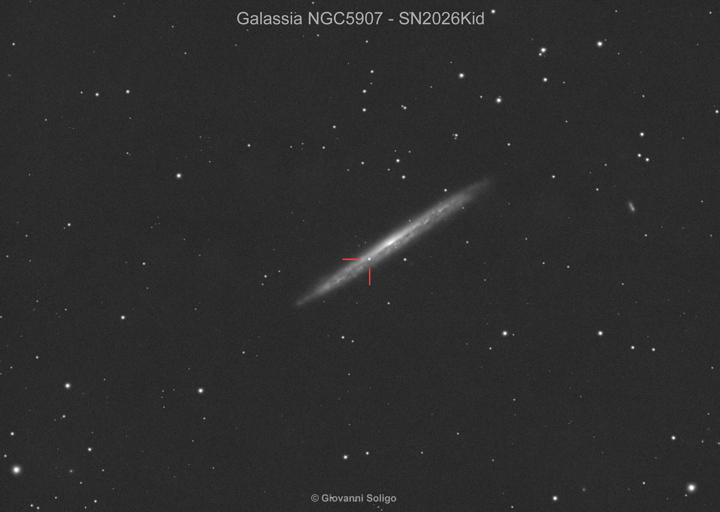 Supernova SN2026kid nella galassia ngc5907