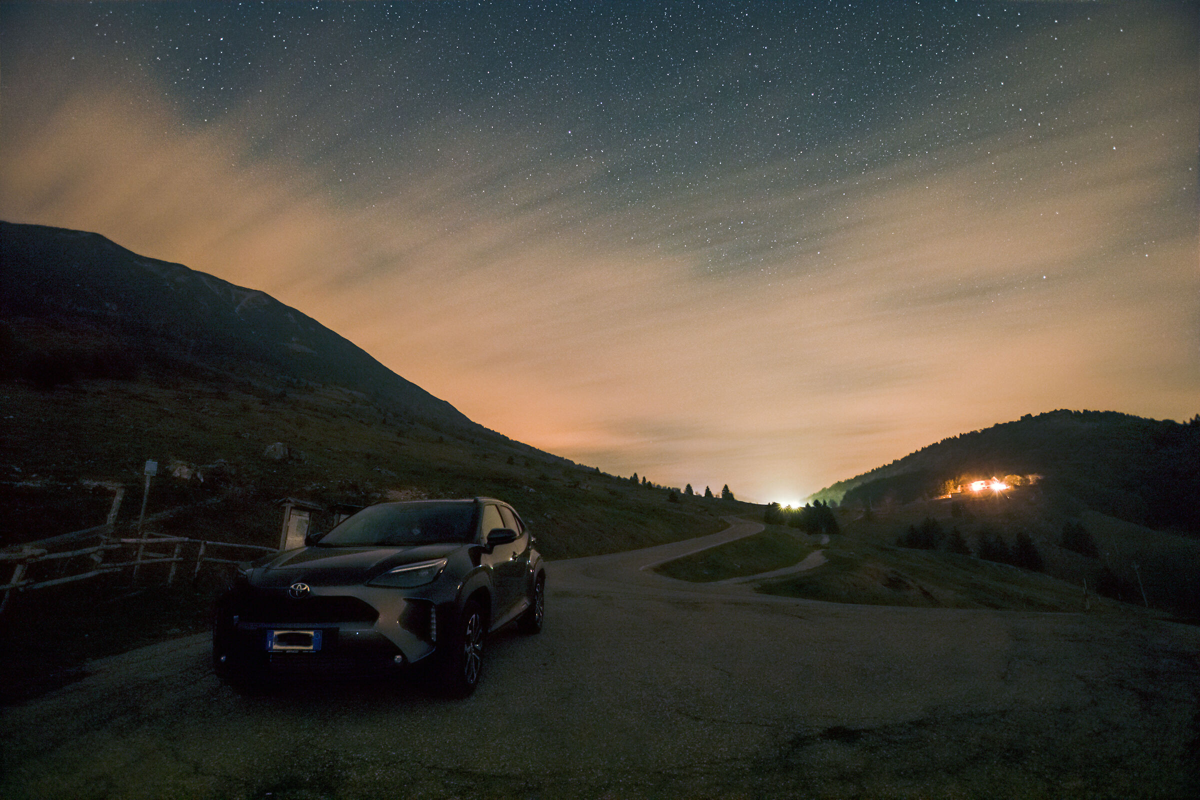 Yaris sotto le stelle..più o meno