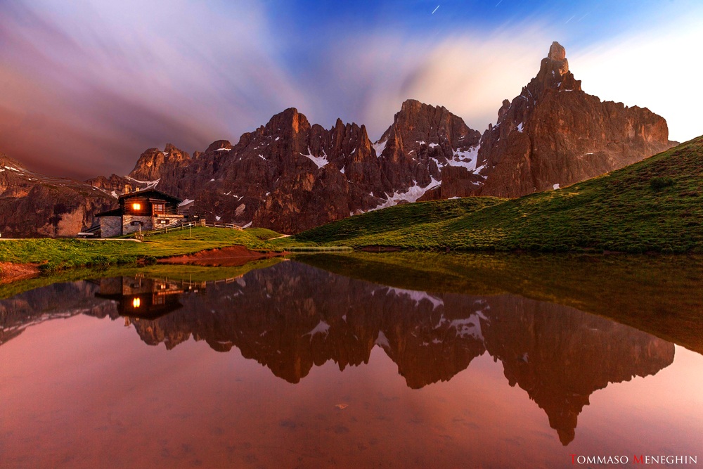 Tramonto a Baita Segantini