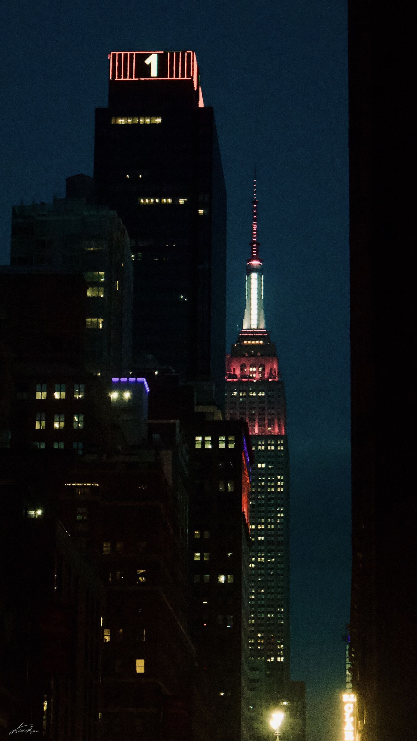 Empire State Building in the night