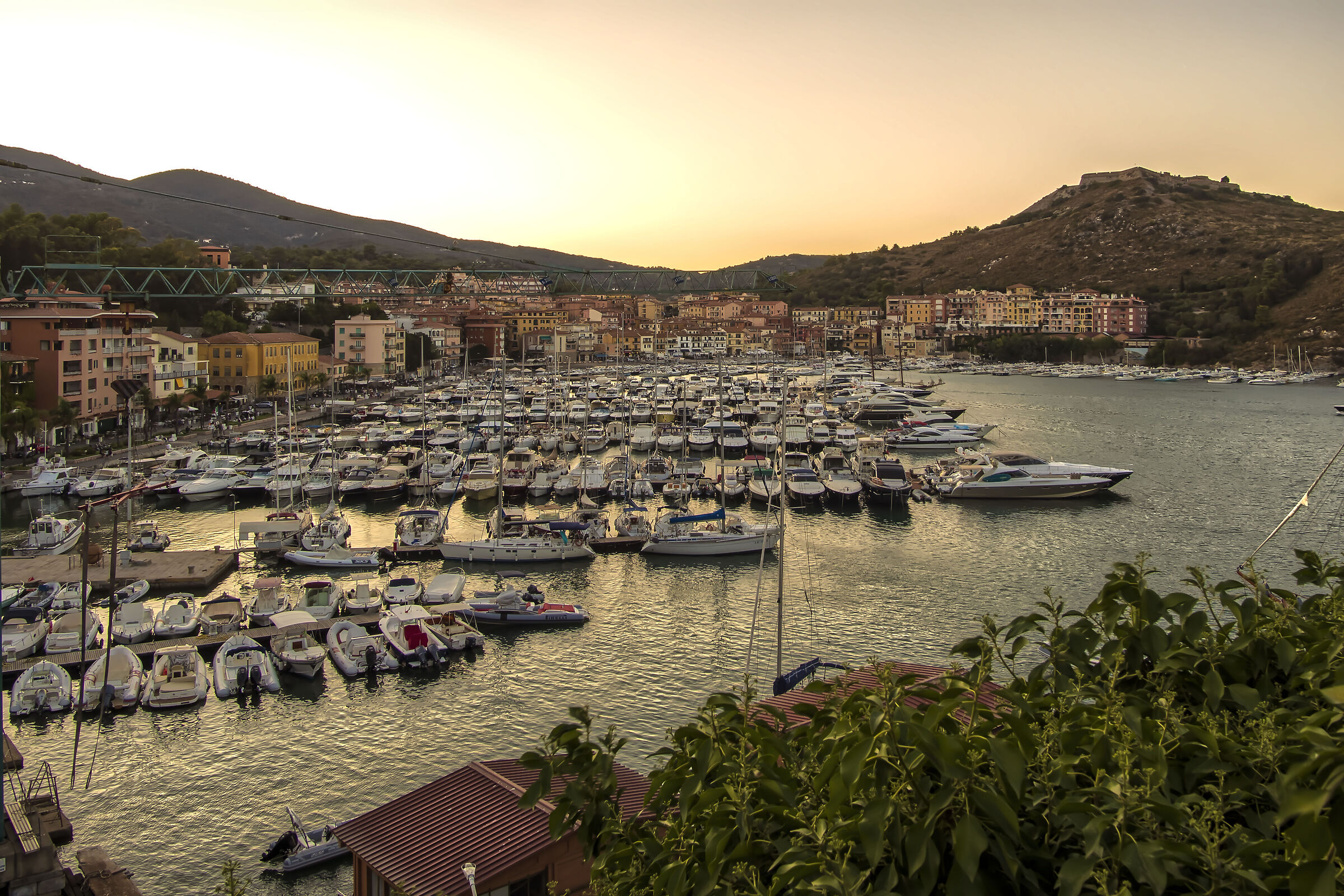 Marina on the island of Santo Stefano
