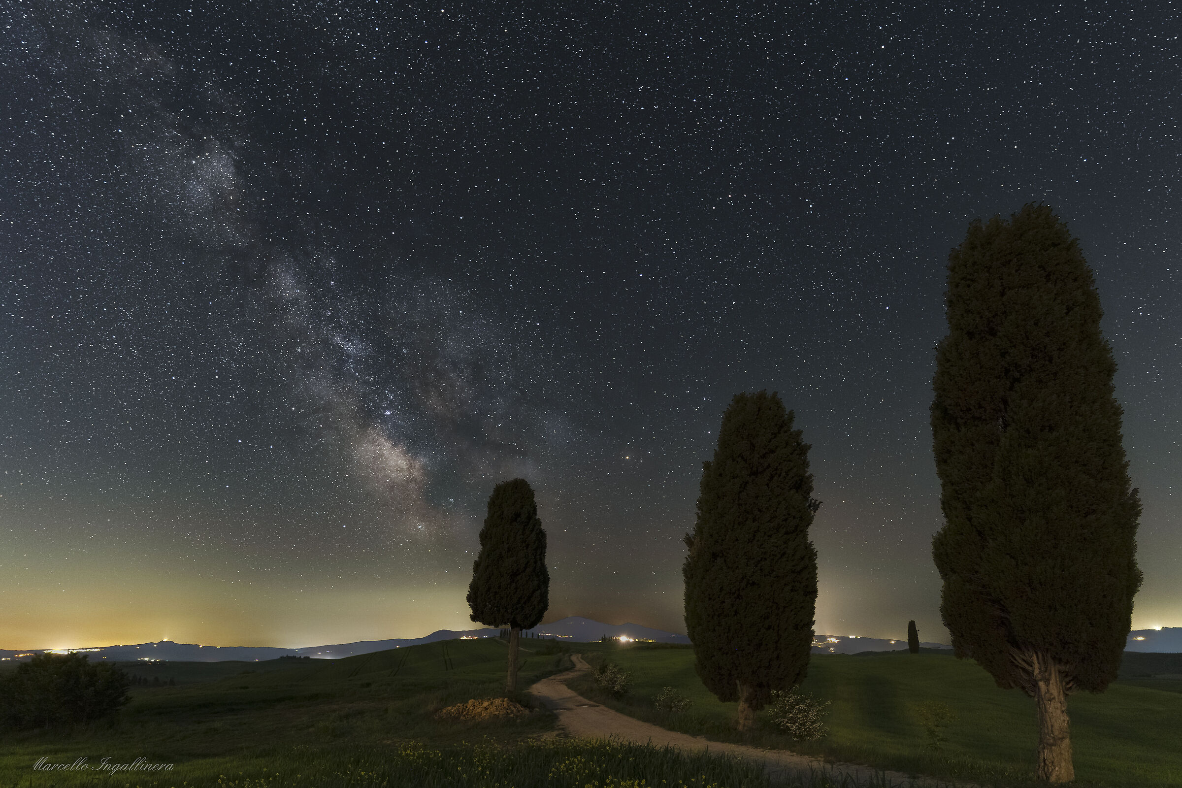 Via Lattea sul viale del Gladiatore