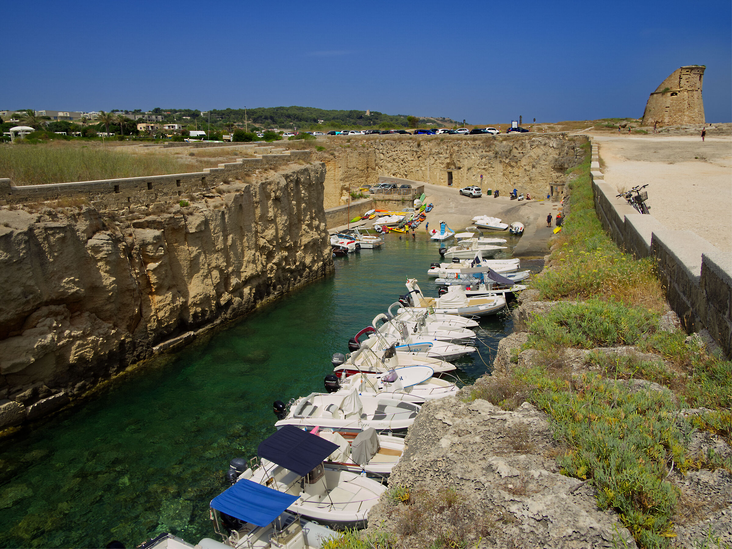 One of the many beautiful coves of Puglia