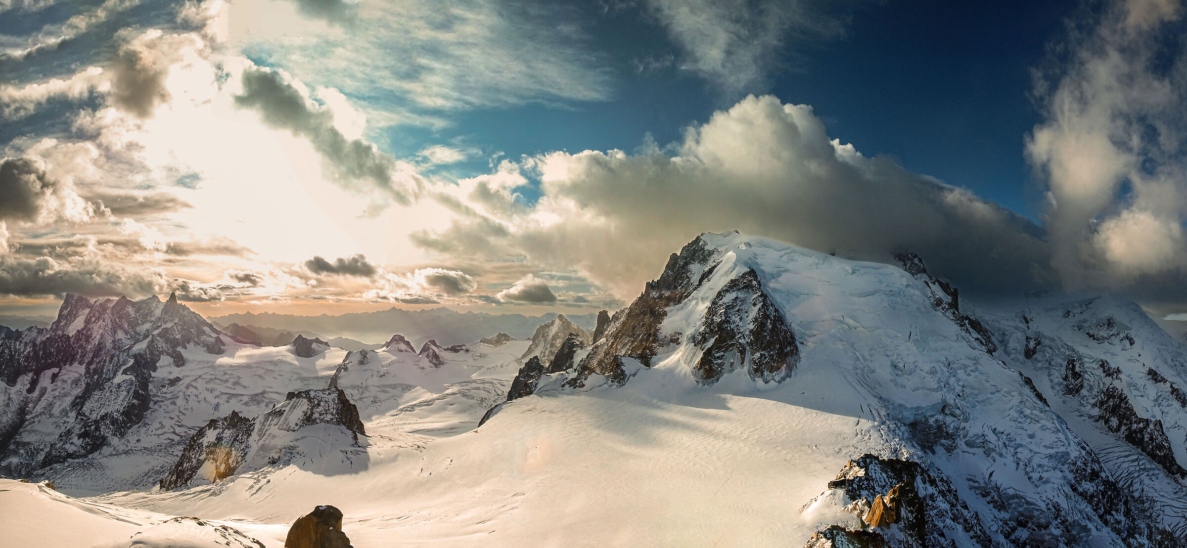 View from the Aiguille du Midi