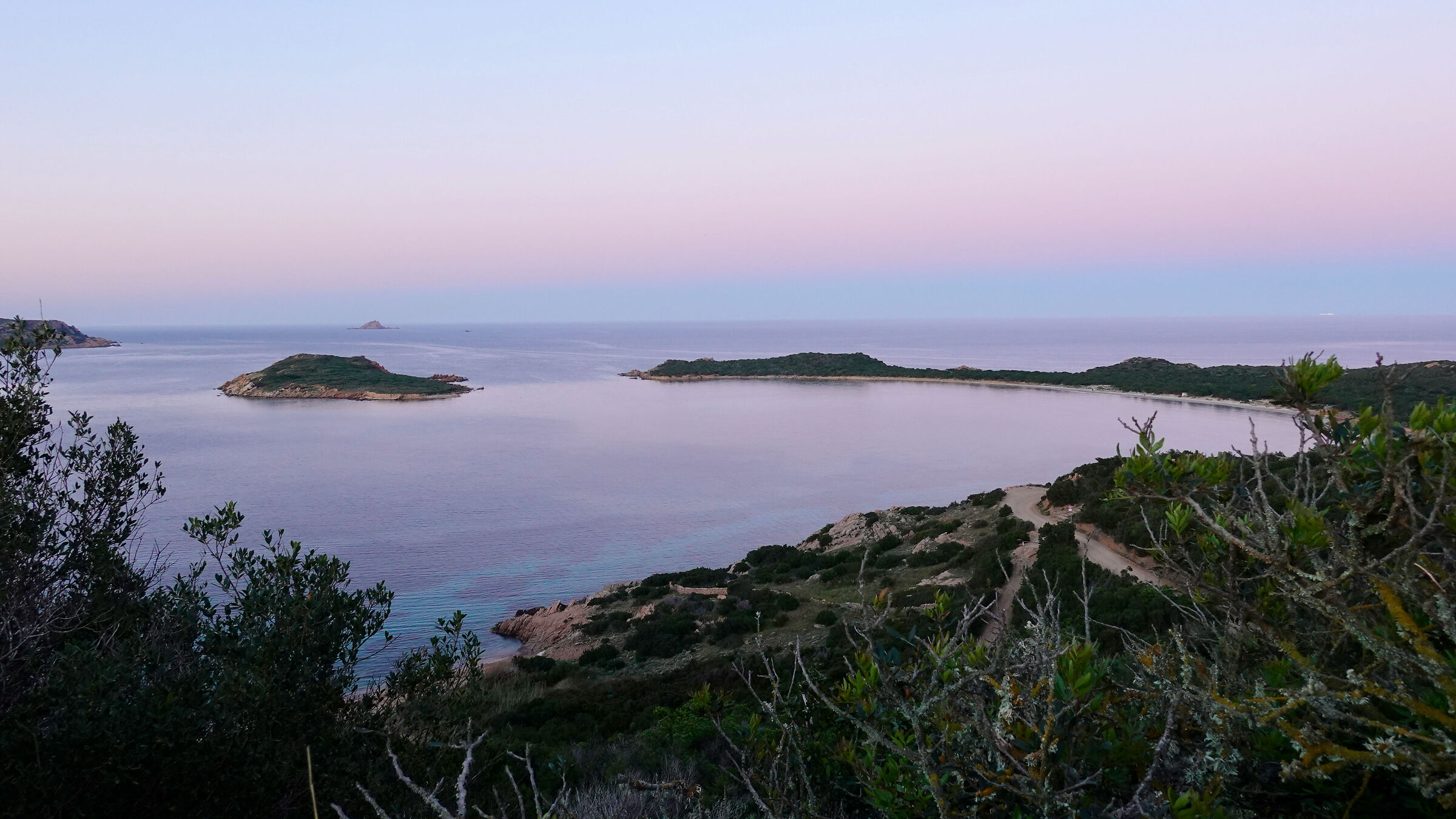 Sunset at Capo Coda Cavallo on April 24, 2026