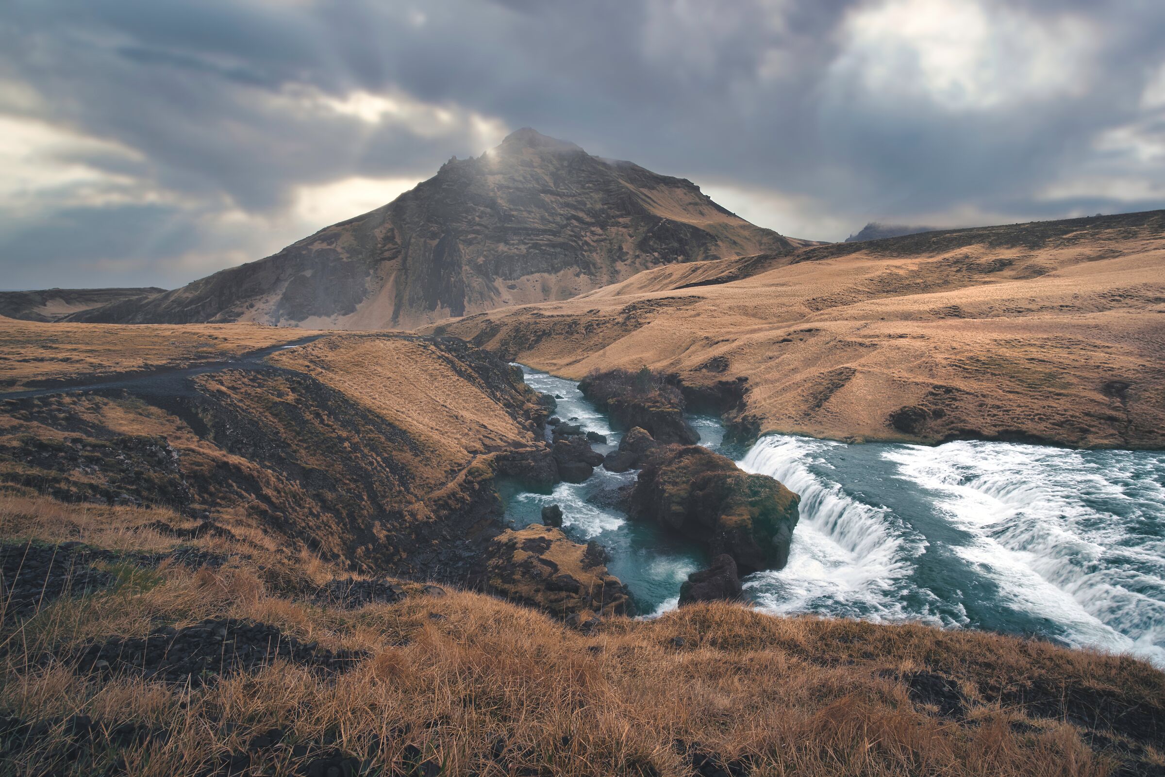Above Skógafoss