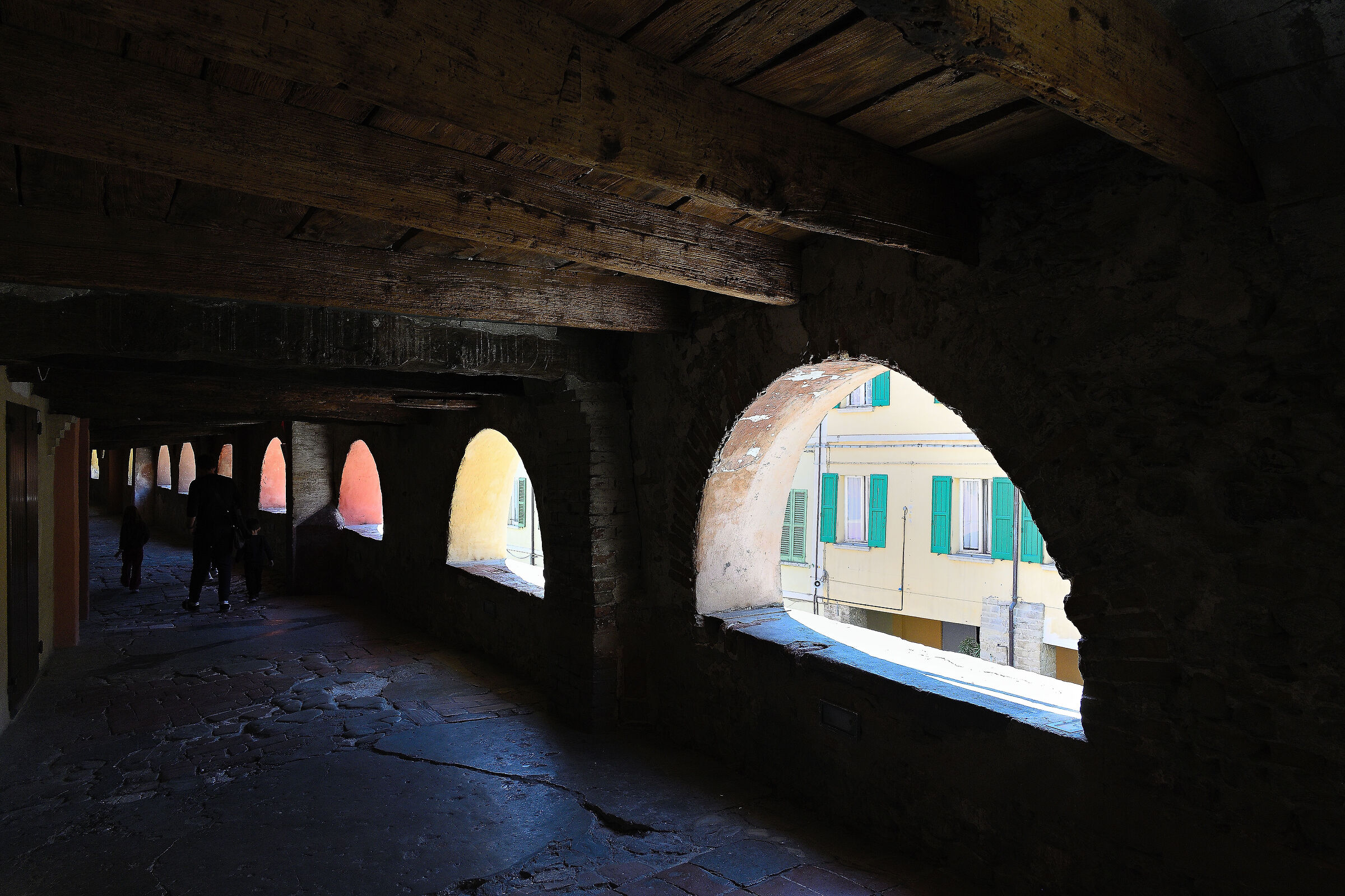 Brisighella, the Via Degli Asini from the inside