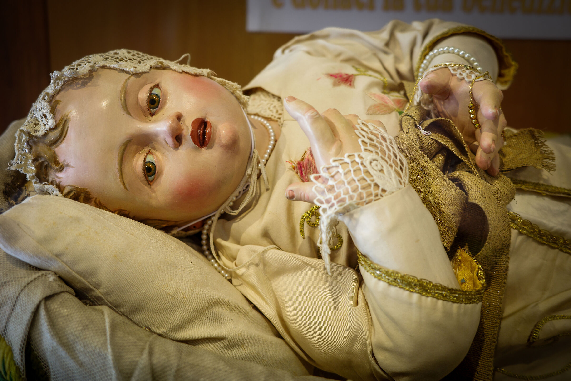 Ancient statue - Infant Madonna