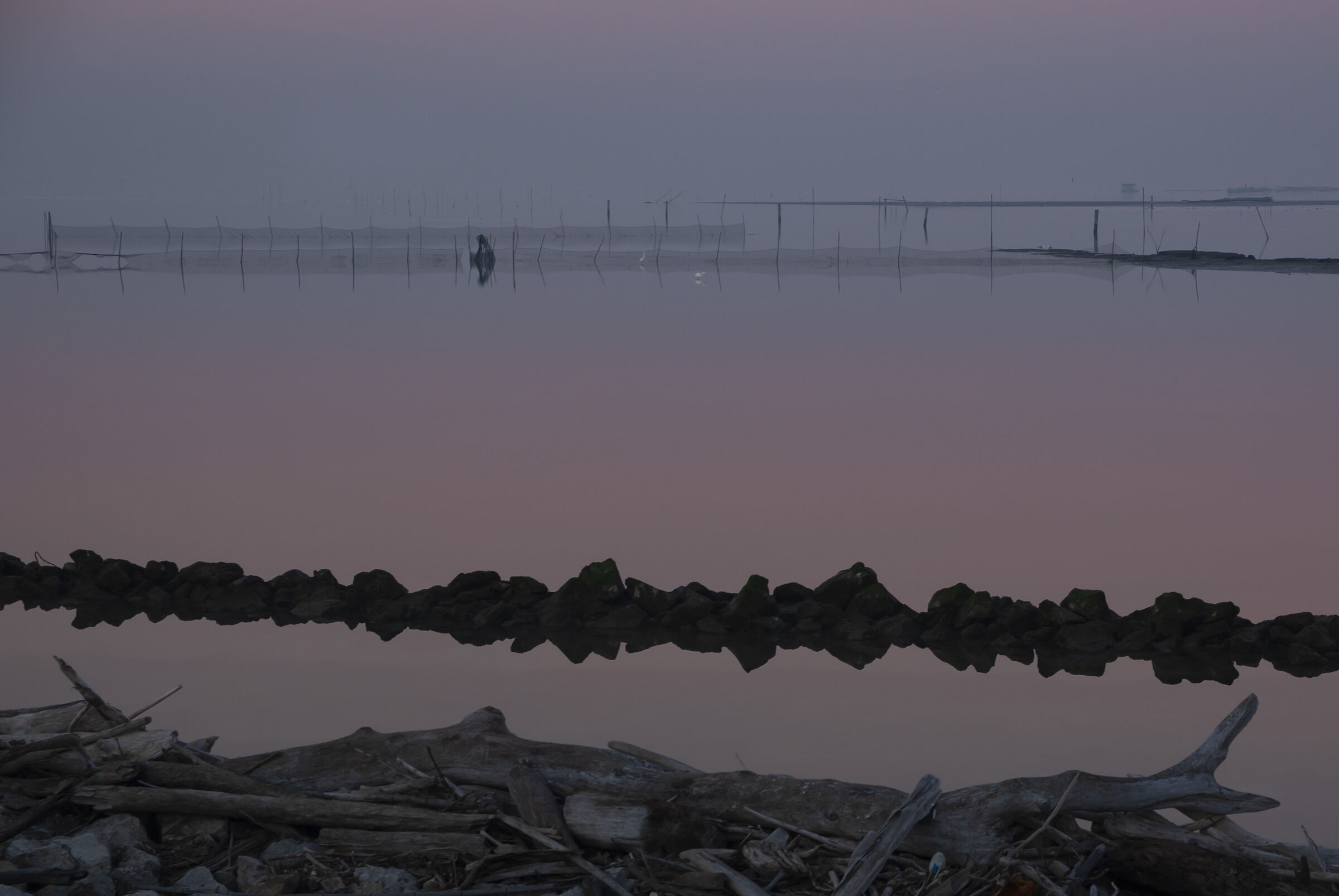 Sunset in the Sacca degli Scardovari