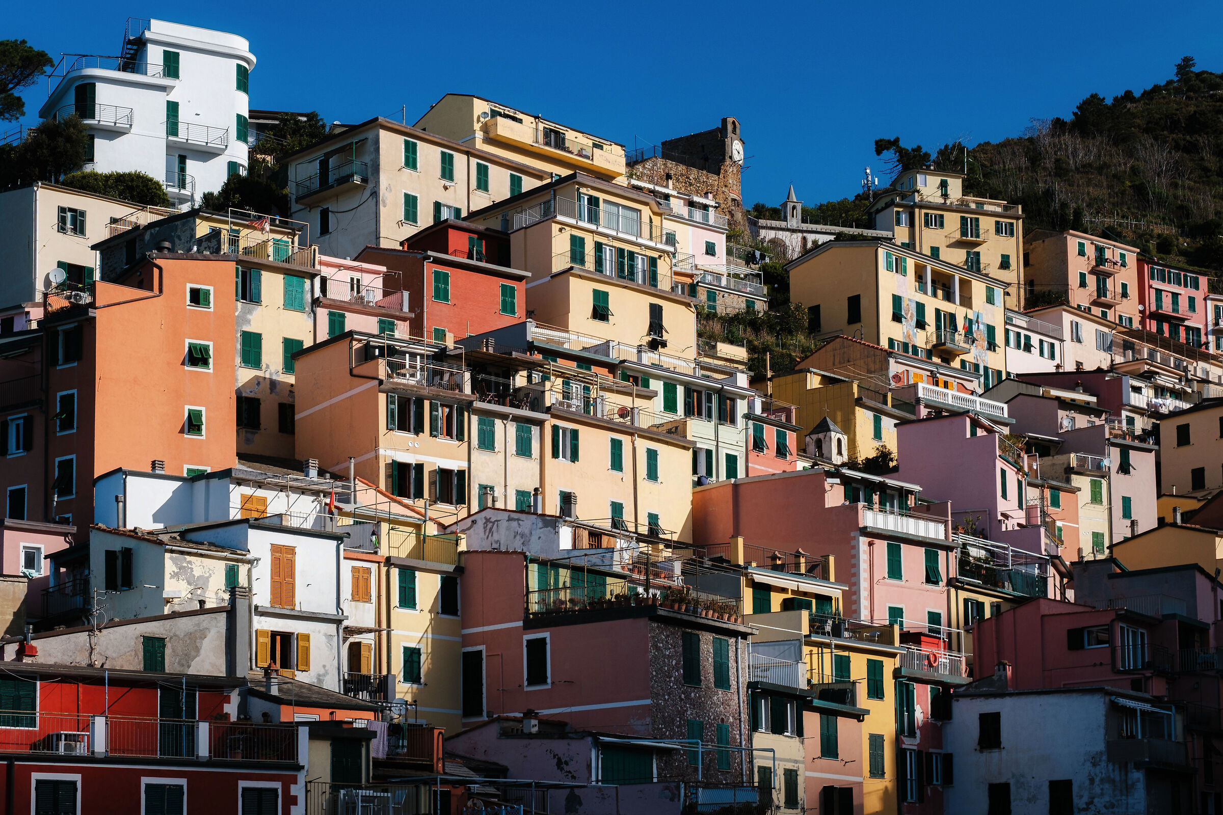 The houses of Riomaggiore