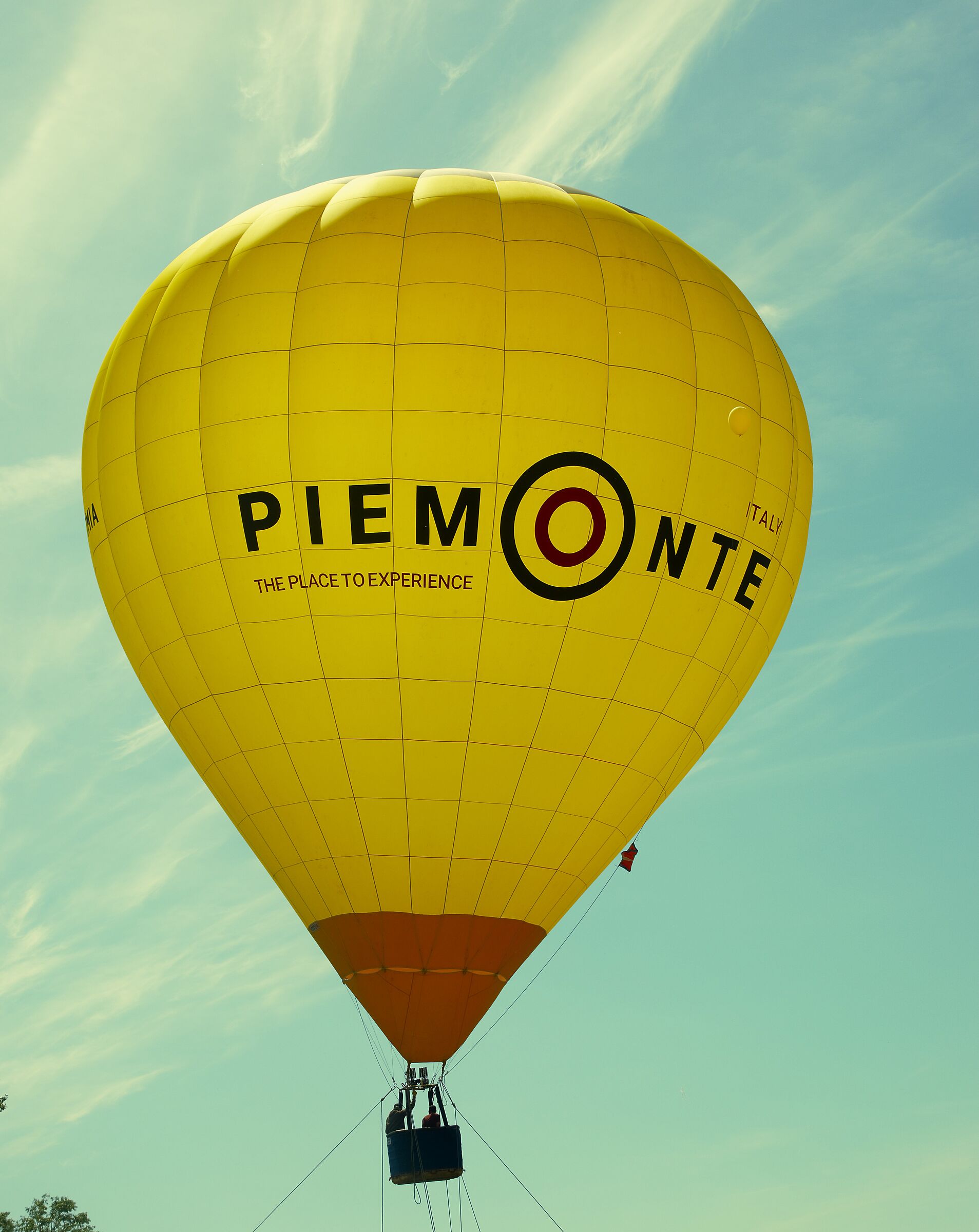hot air balloons in Angera Lake Maggiore