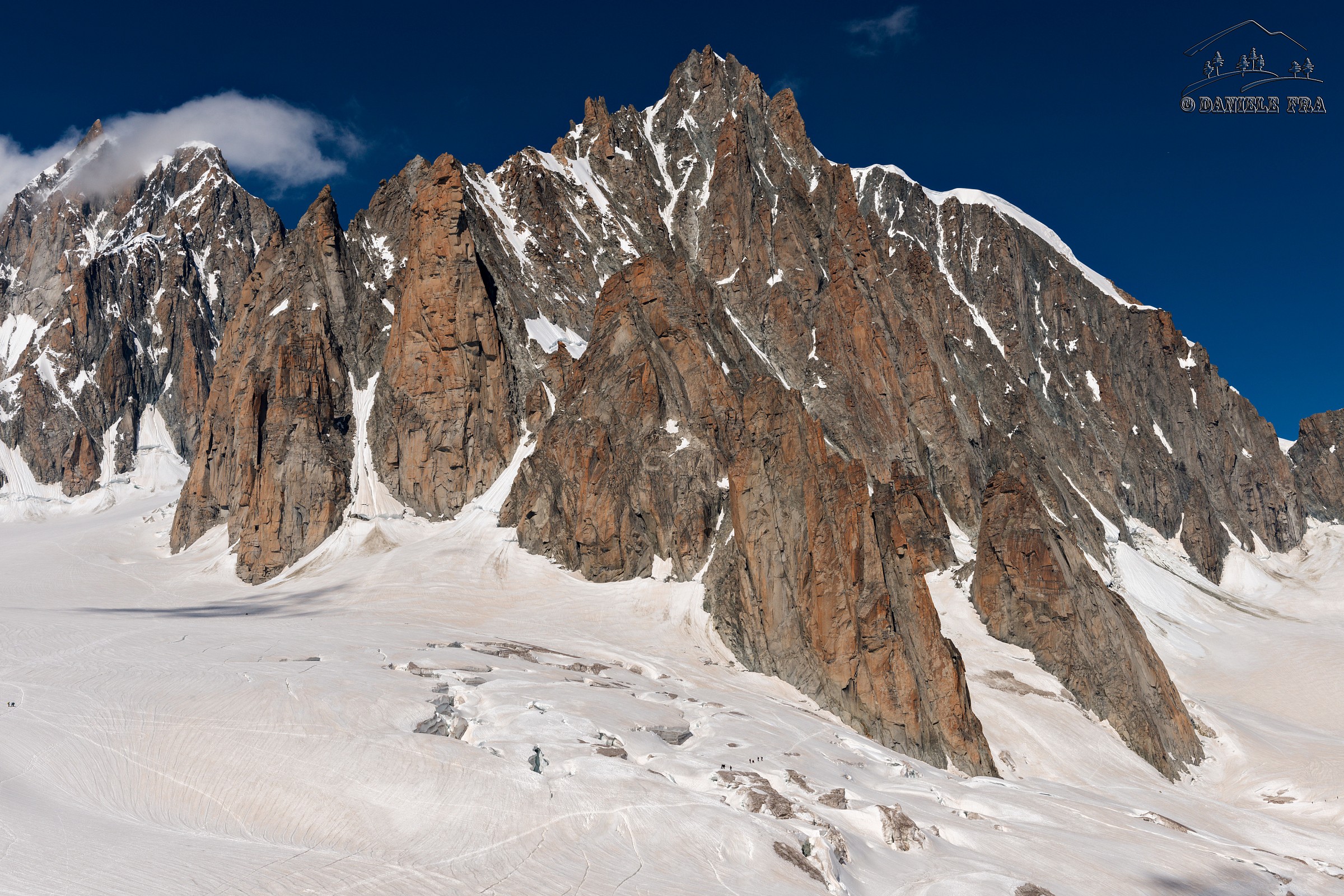 Mont Blanc du Tacul and its Satellites