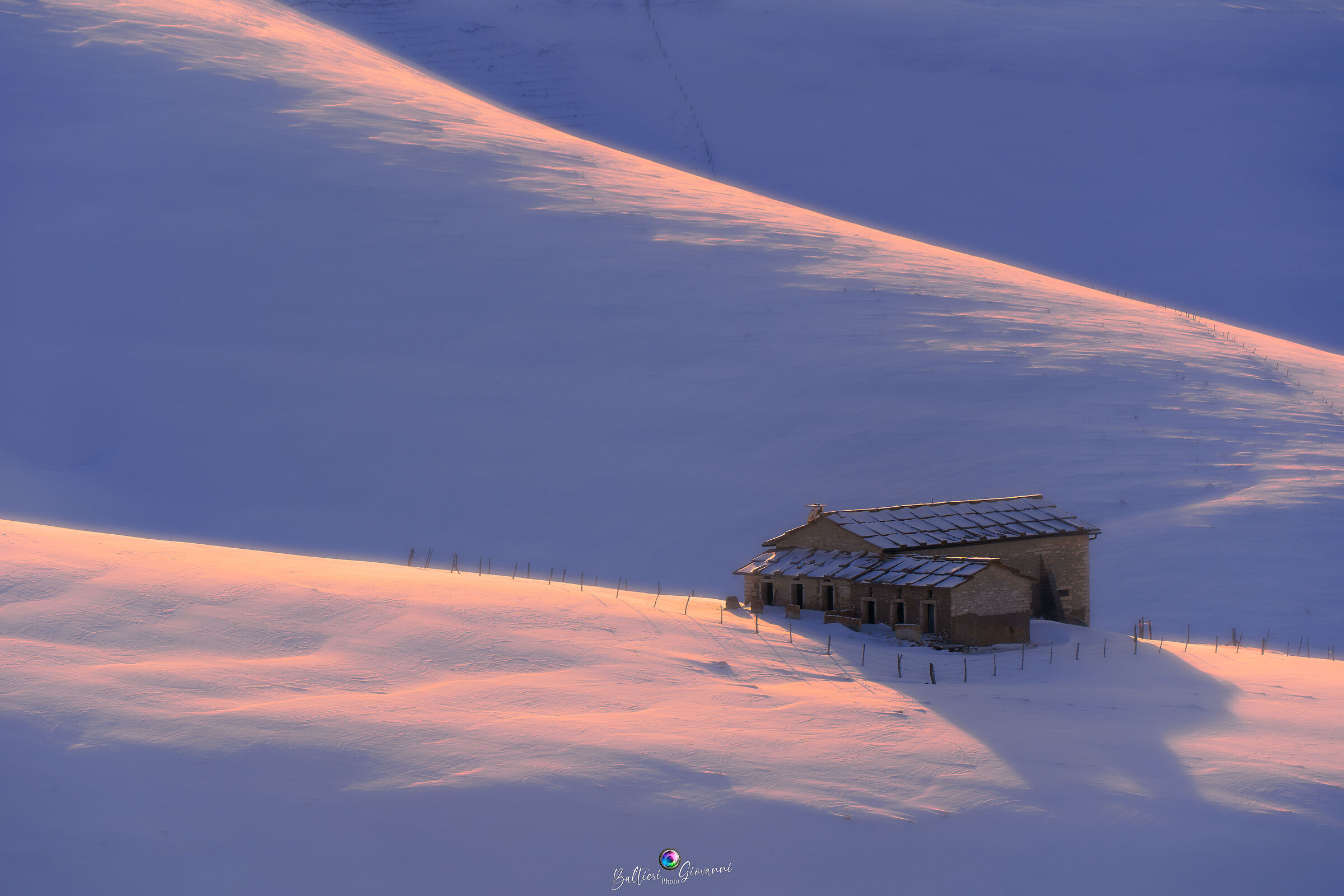 Malga al tramonto - inverno 2020