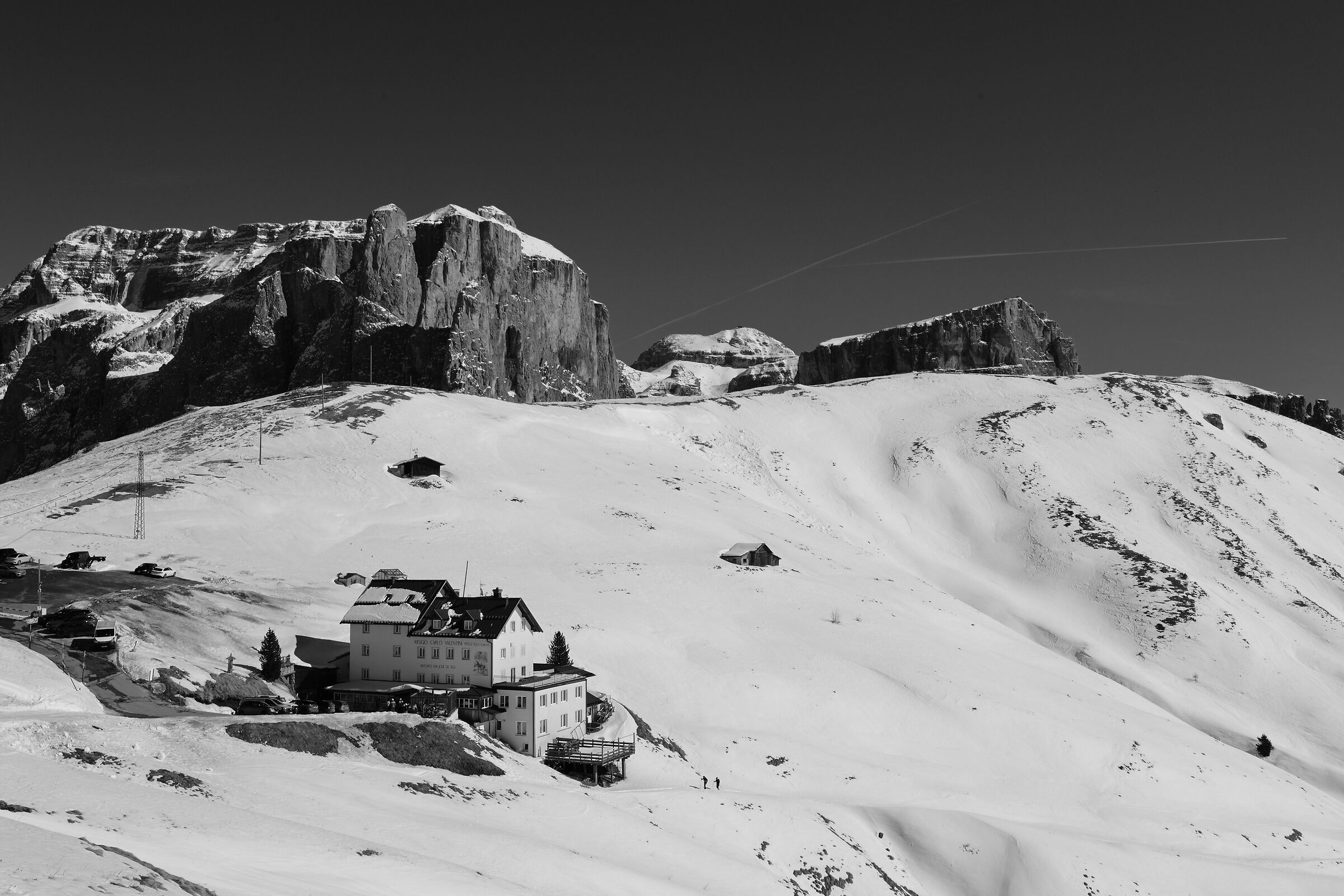 A passi lenti sulla neve