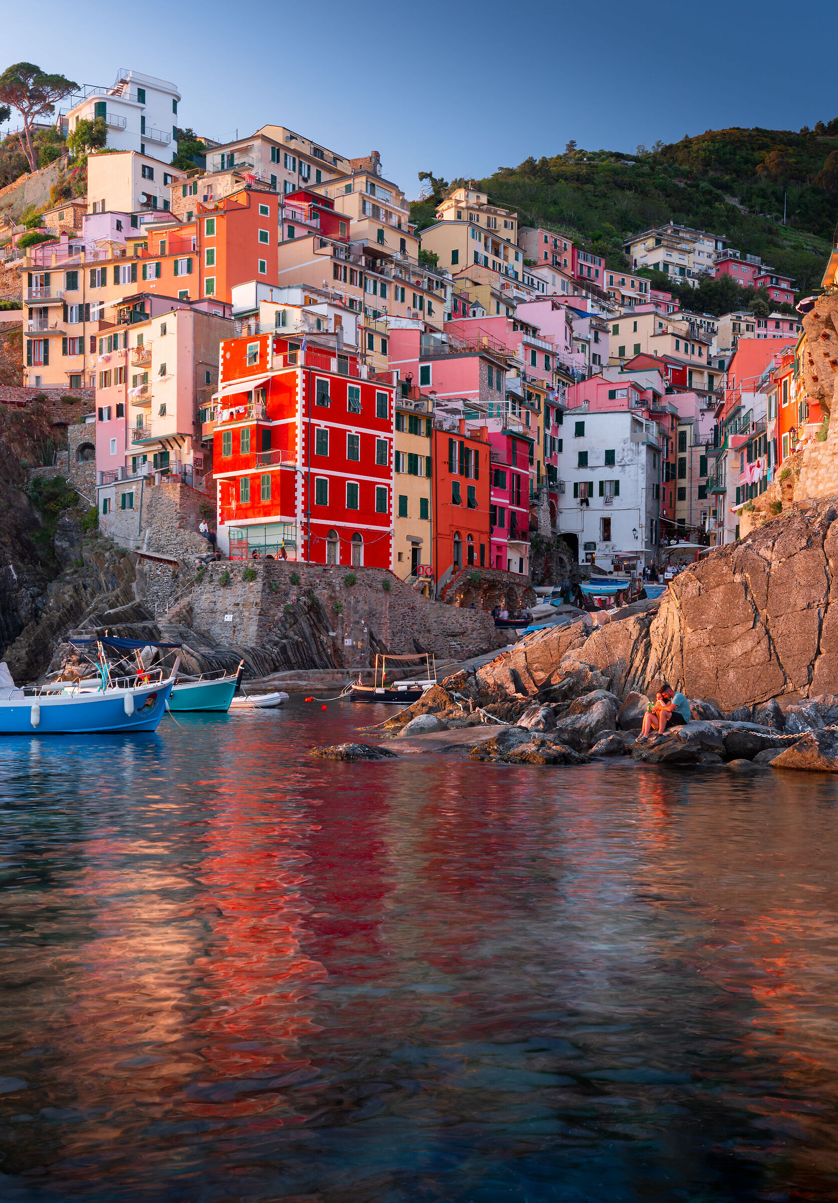 Riomaggiore al tramonto