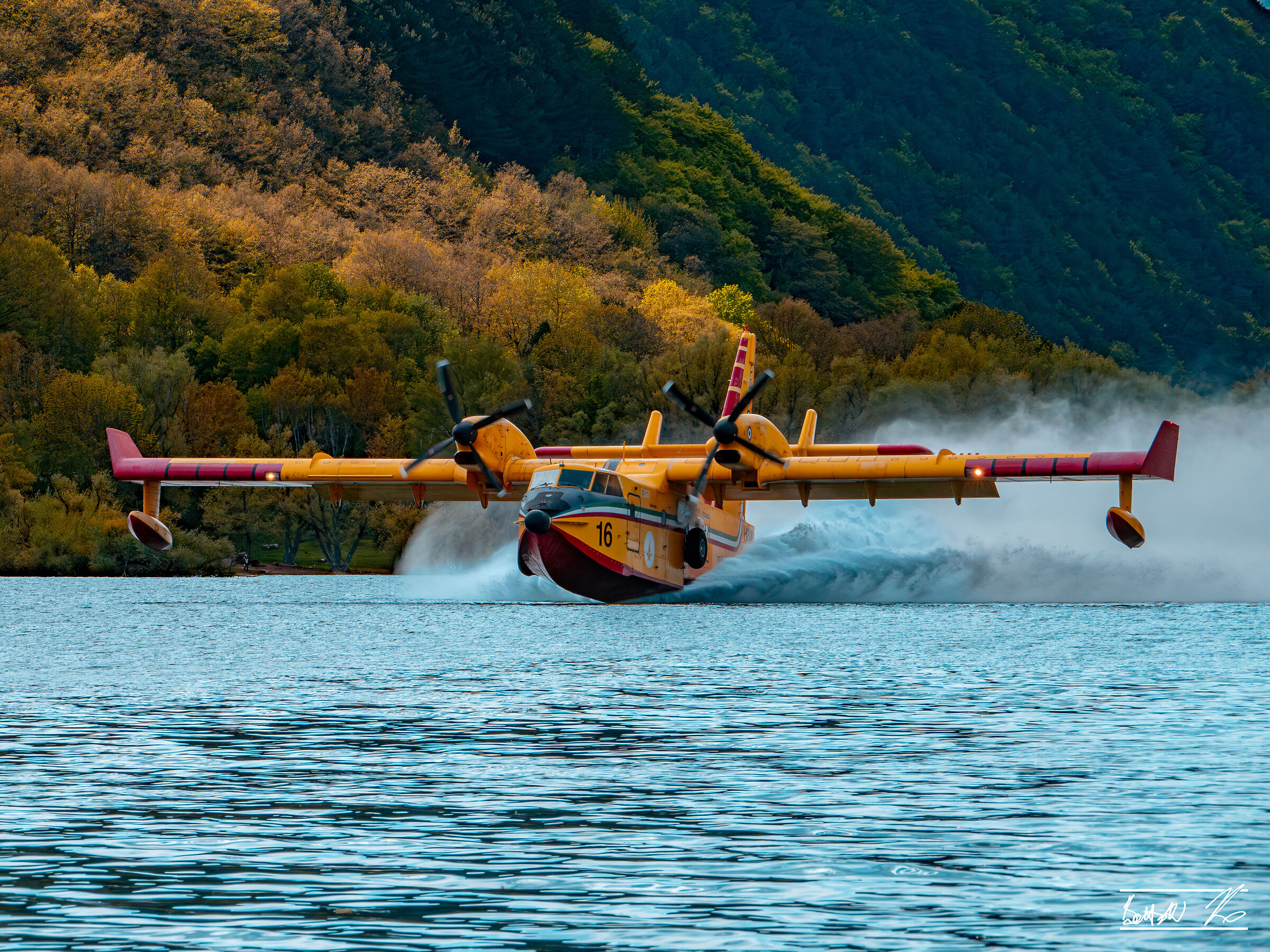 Canadair being loaded
