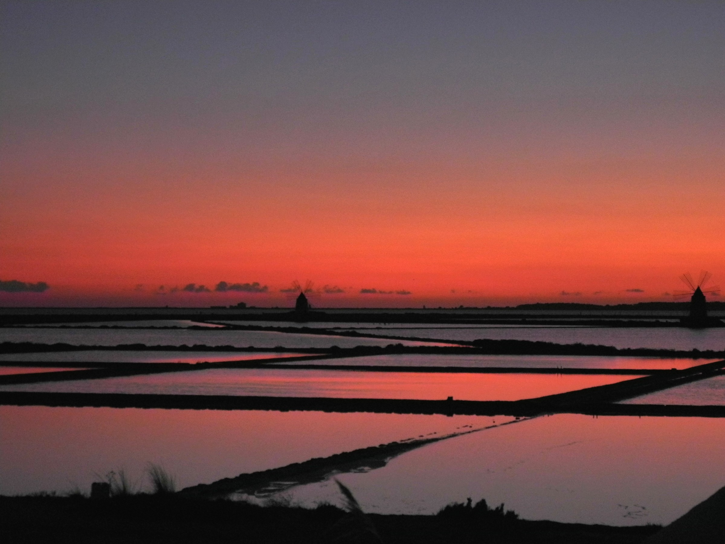 Tramonto - Le saline di Marsala (Sicilia)