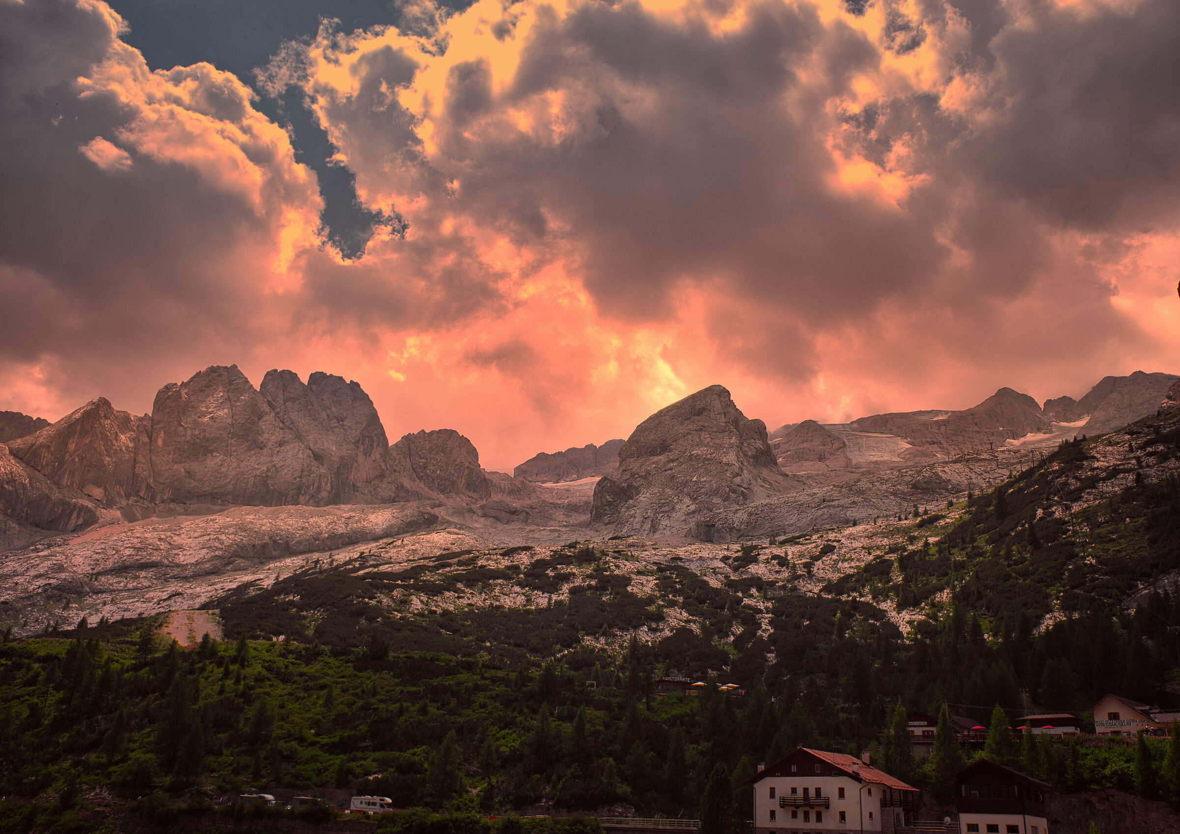tramonto dolomitico